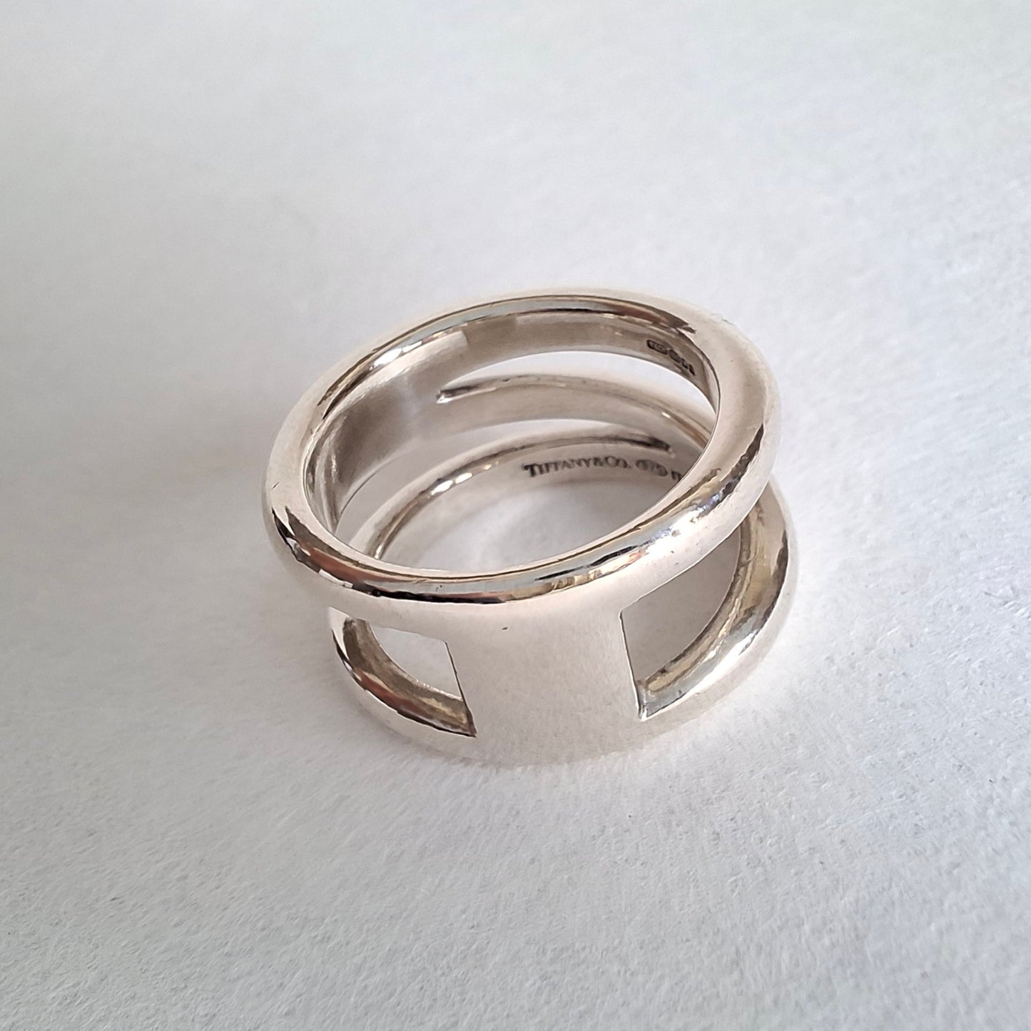 Vintage Tiffany & Co Zig Zag Ring in Hallmarked Sterling Silver