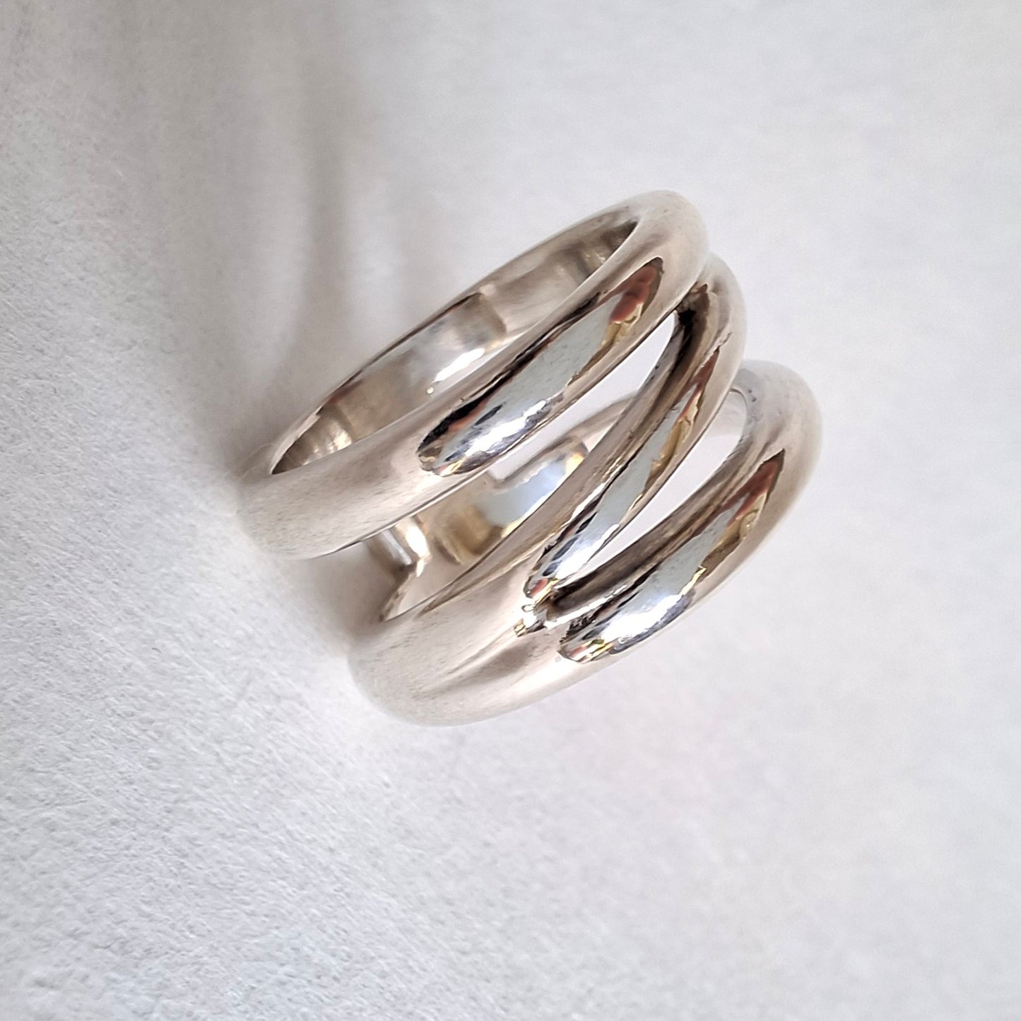 Vintage Tiffany & Co Zig Zag Ring in Hallmarked Sterling Silver