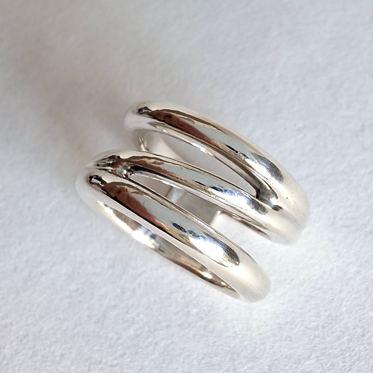 Vintage Tiffany & Co Zig Zag Ring in Hallmarked Sterling Silver