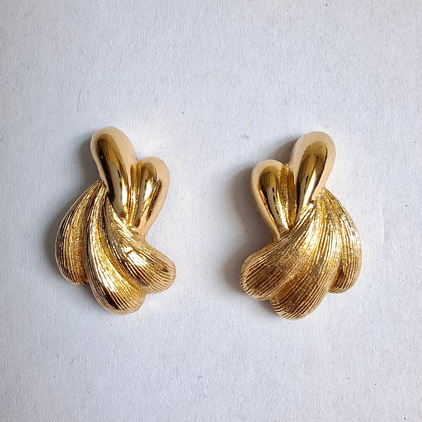 Vintage Christian Dior Gold Plated Earrings