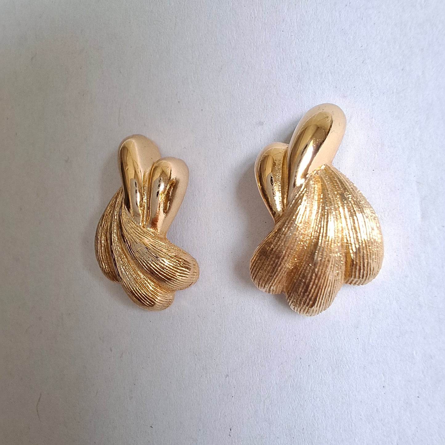 Vintage Christian Dior Gold Plated Earrings