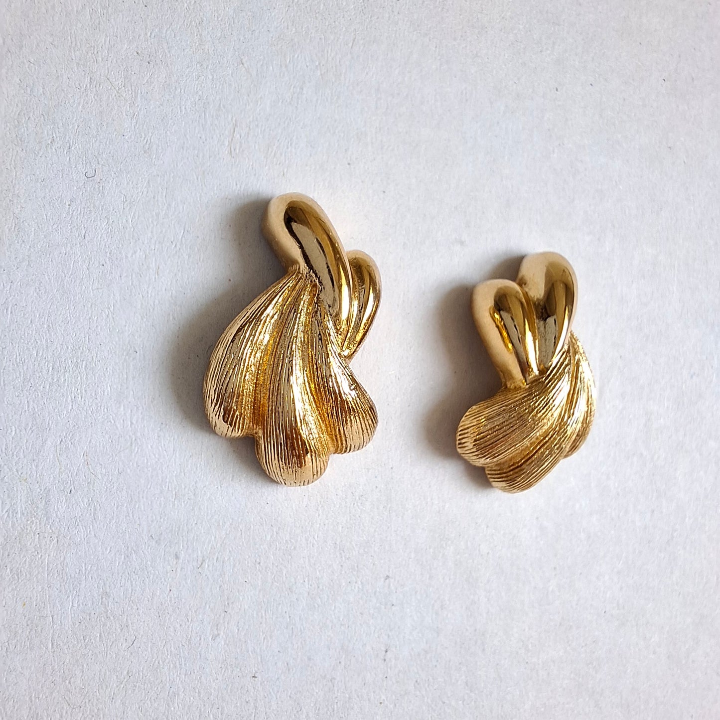 Vintage Christian Dior Gold Plated Earrings