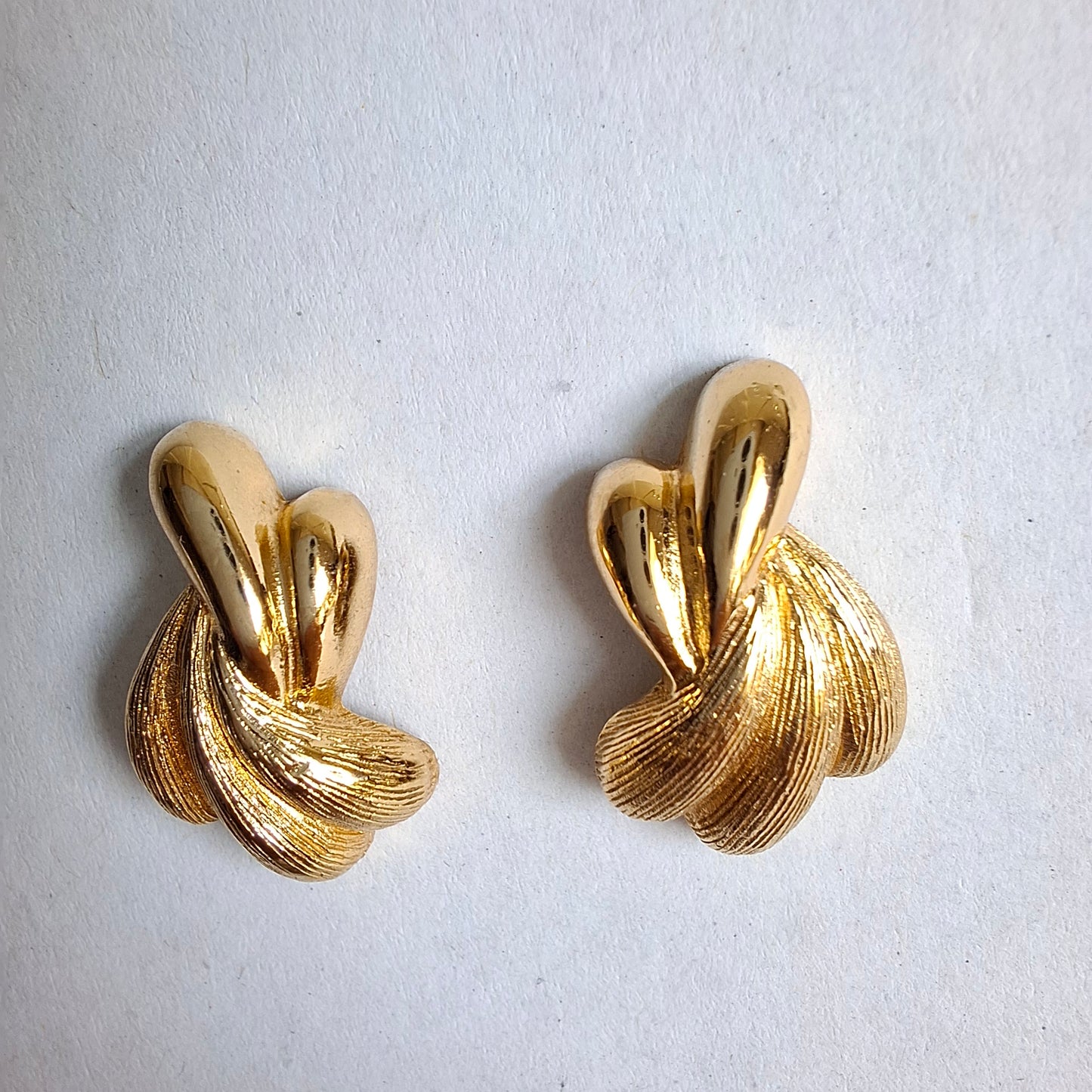 Vintage Christian Dior Gold Plated Earrings