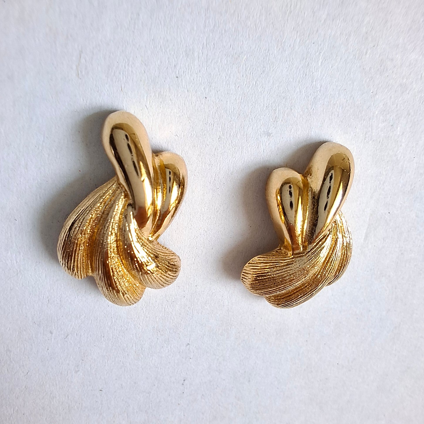 Vintage Christian Dior Gold Plated Earrings