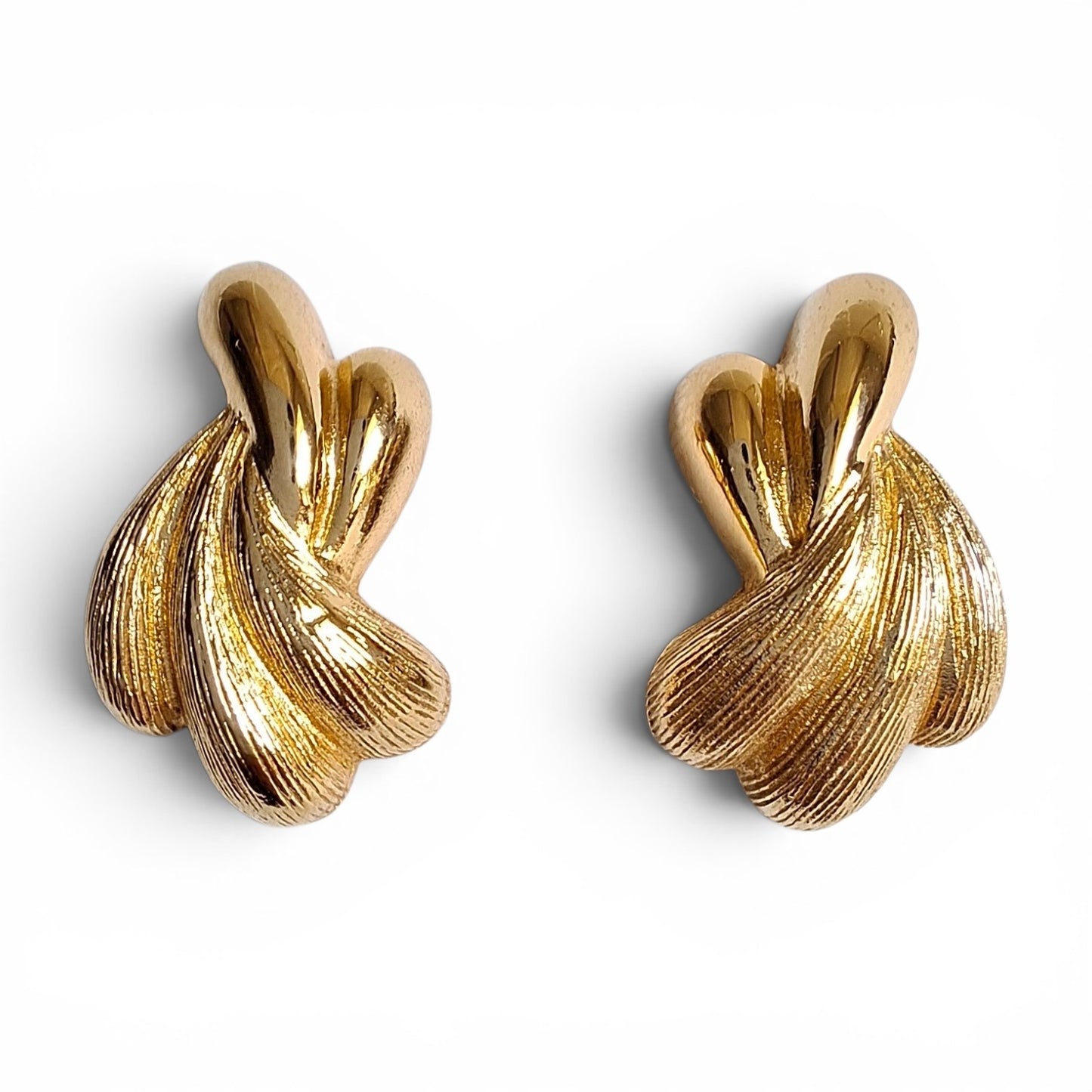 Vintage Christian Dior Gold Plated Earrings