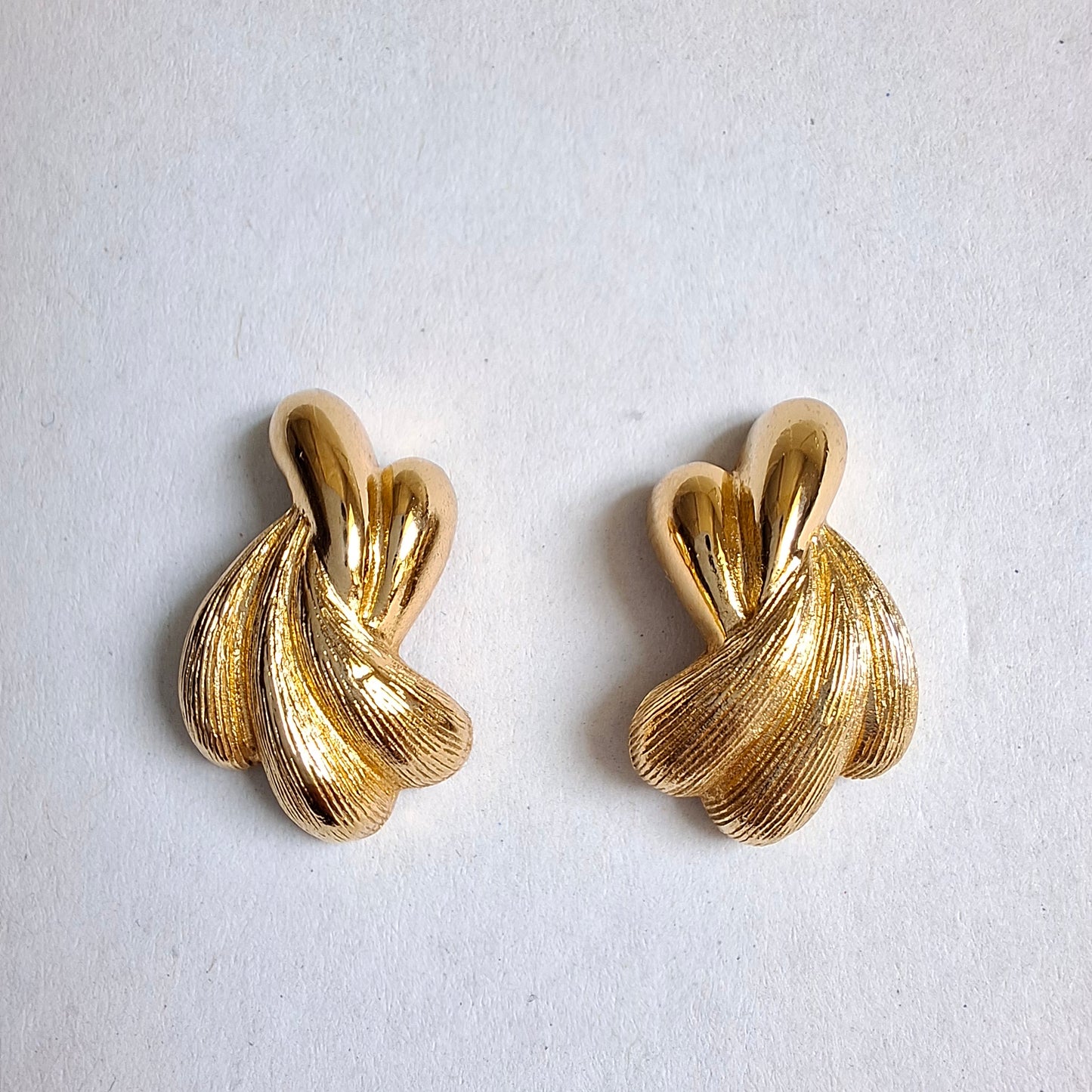 Vintage Christian Dior Gold Plated Earrings
