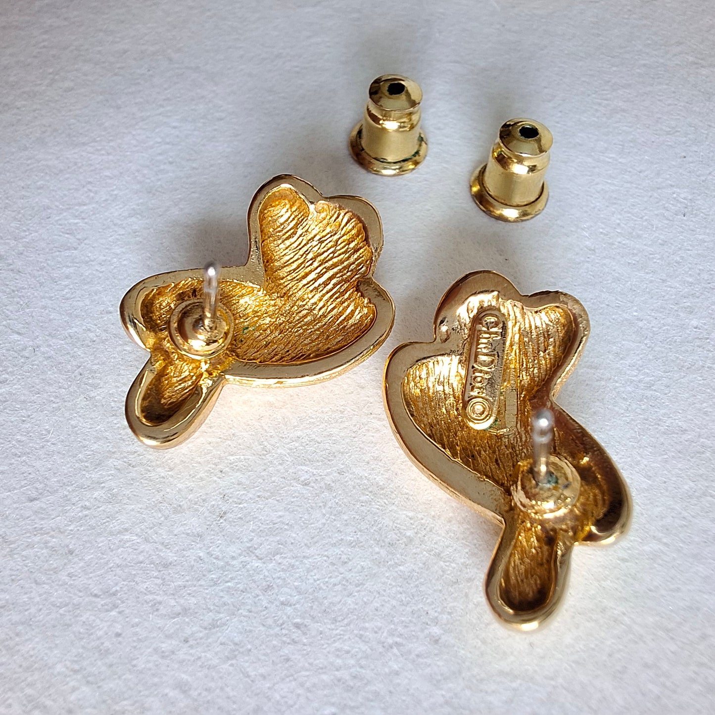 Vintage Christian Dior Gold Plated Earrings