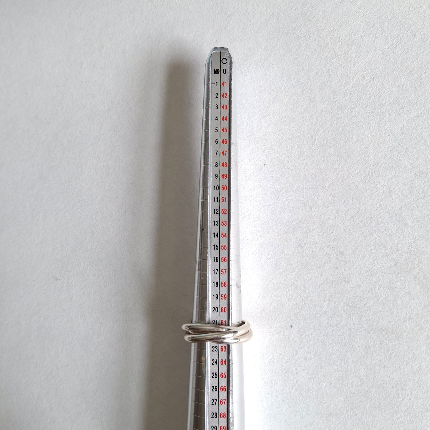 Vintage Tiffany & Co Triple Band Interlocking Circles Ring in Hallmarked Sterling Silver