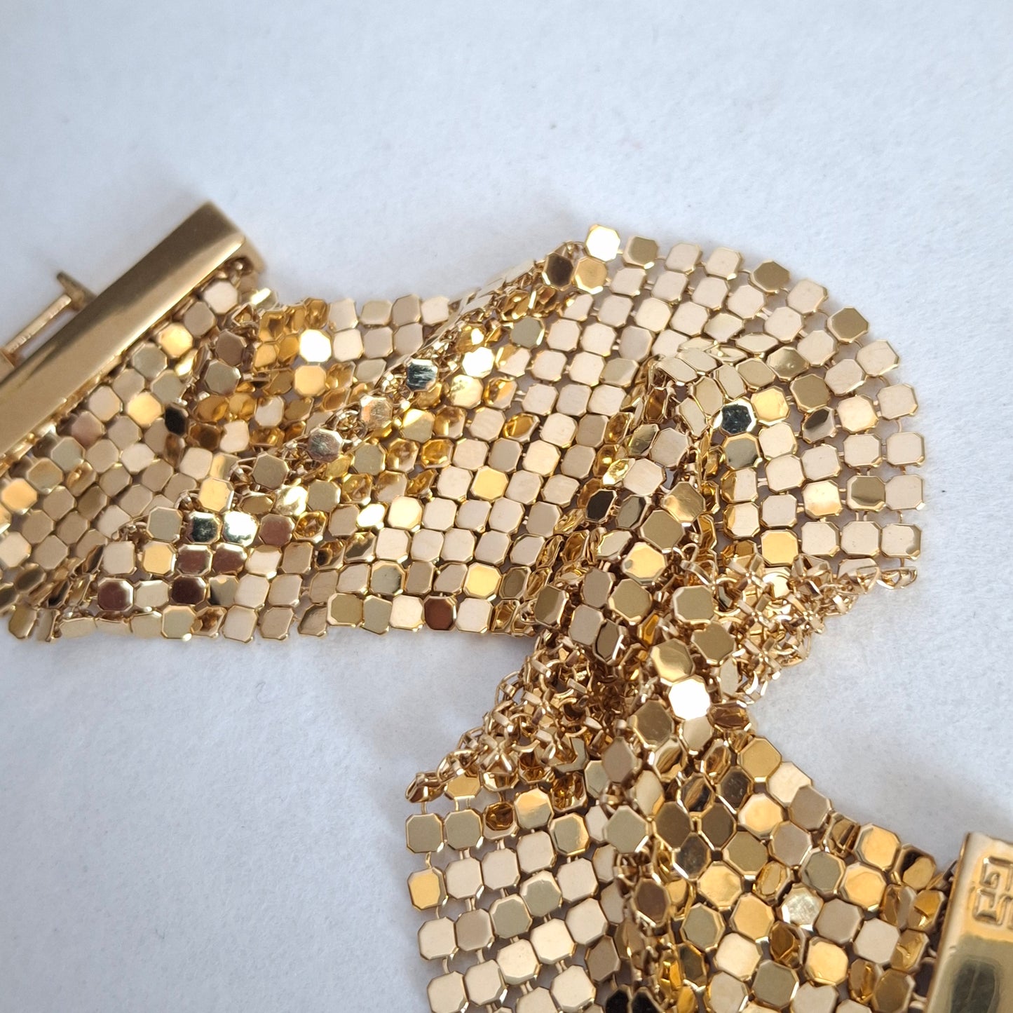 Vintage Givenchy Gold Plated Mesh Bracelet