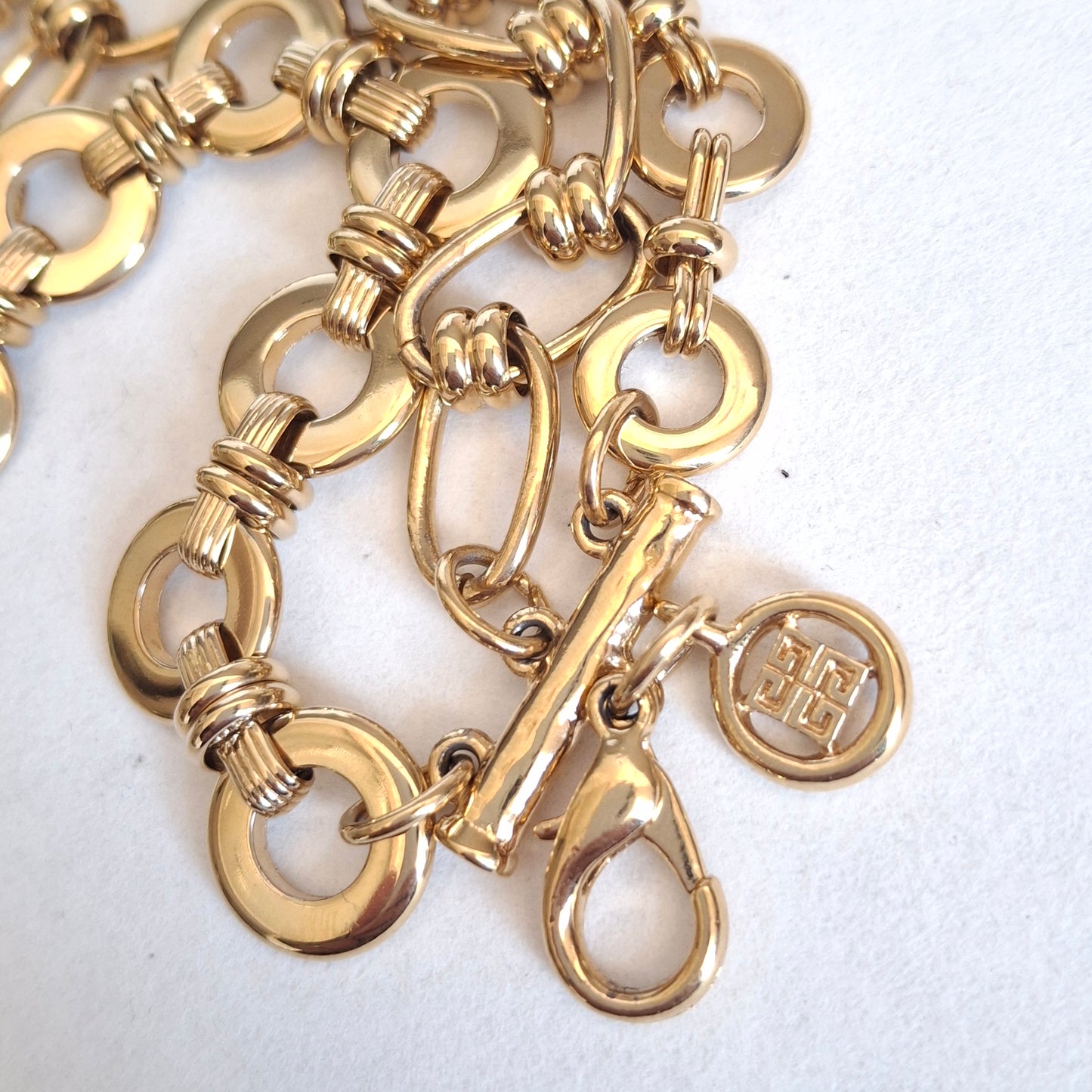 Vintage Givenchy Bijoux Multistrand Gold Plated Bracelet