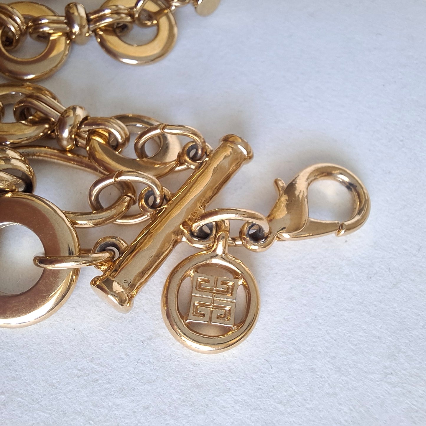 Vintage Givenchy Bijoux Multistrand Gold Plated Bracelet