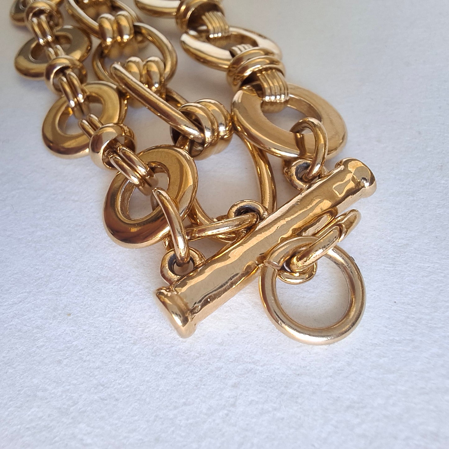 Vintage Givenchy Bijoux Multistrand Gold Plated Bracelet