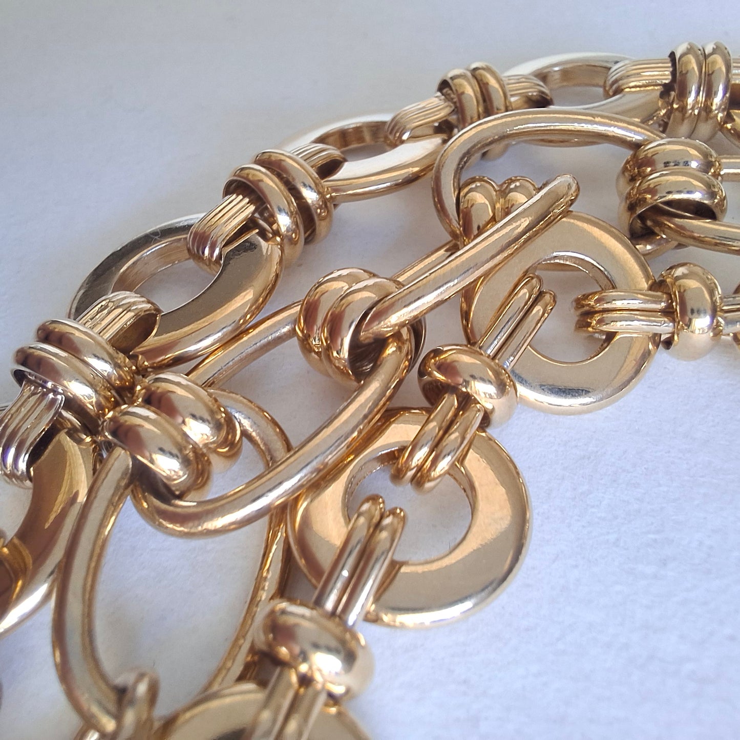 Vintage Givenchy Bijoux Multistrand Gold Plated Bracelet