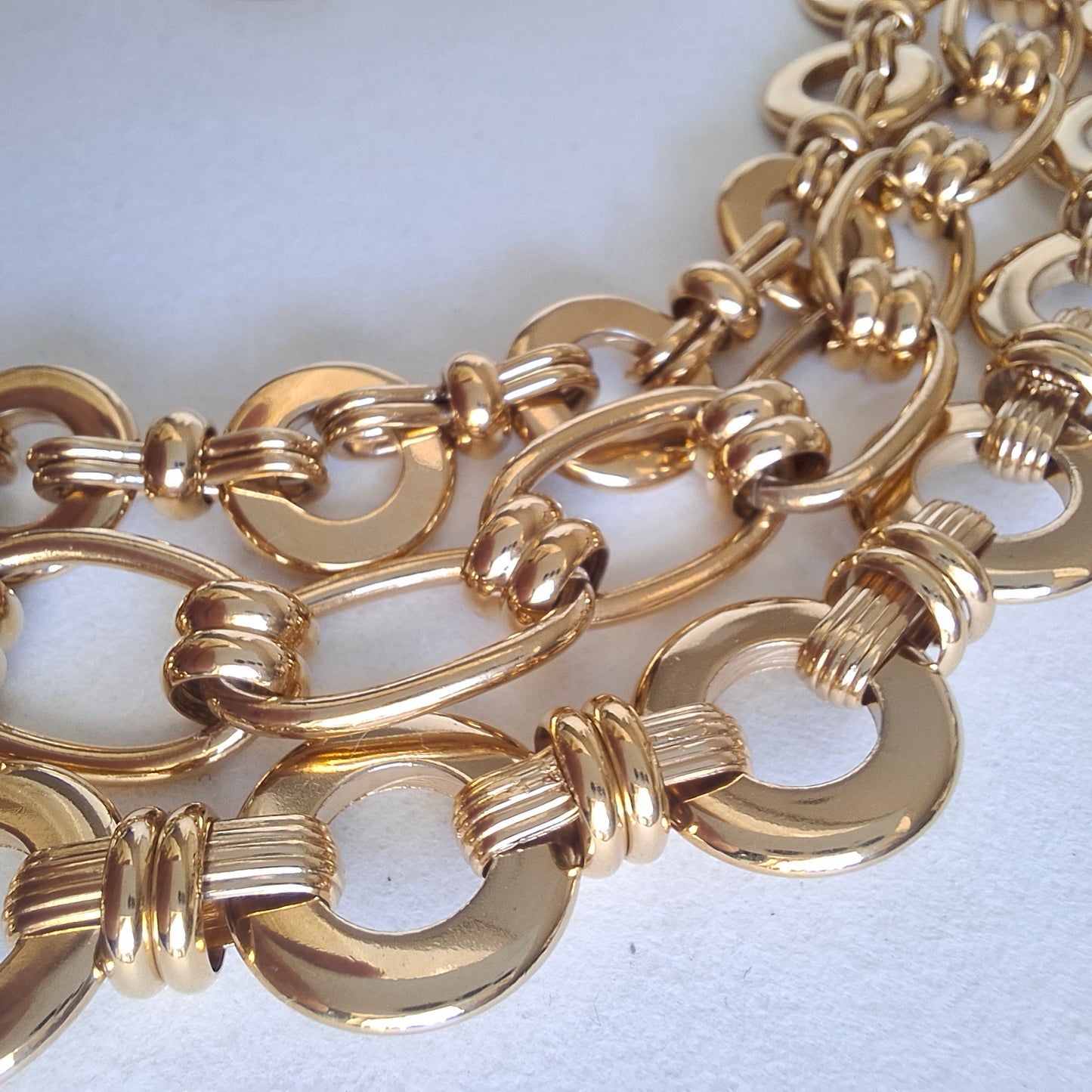 Vintage Givenchy Bijoux Gold Plated Multistrand Necklace