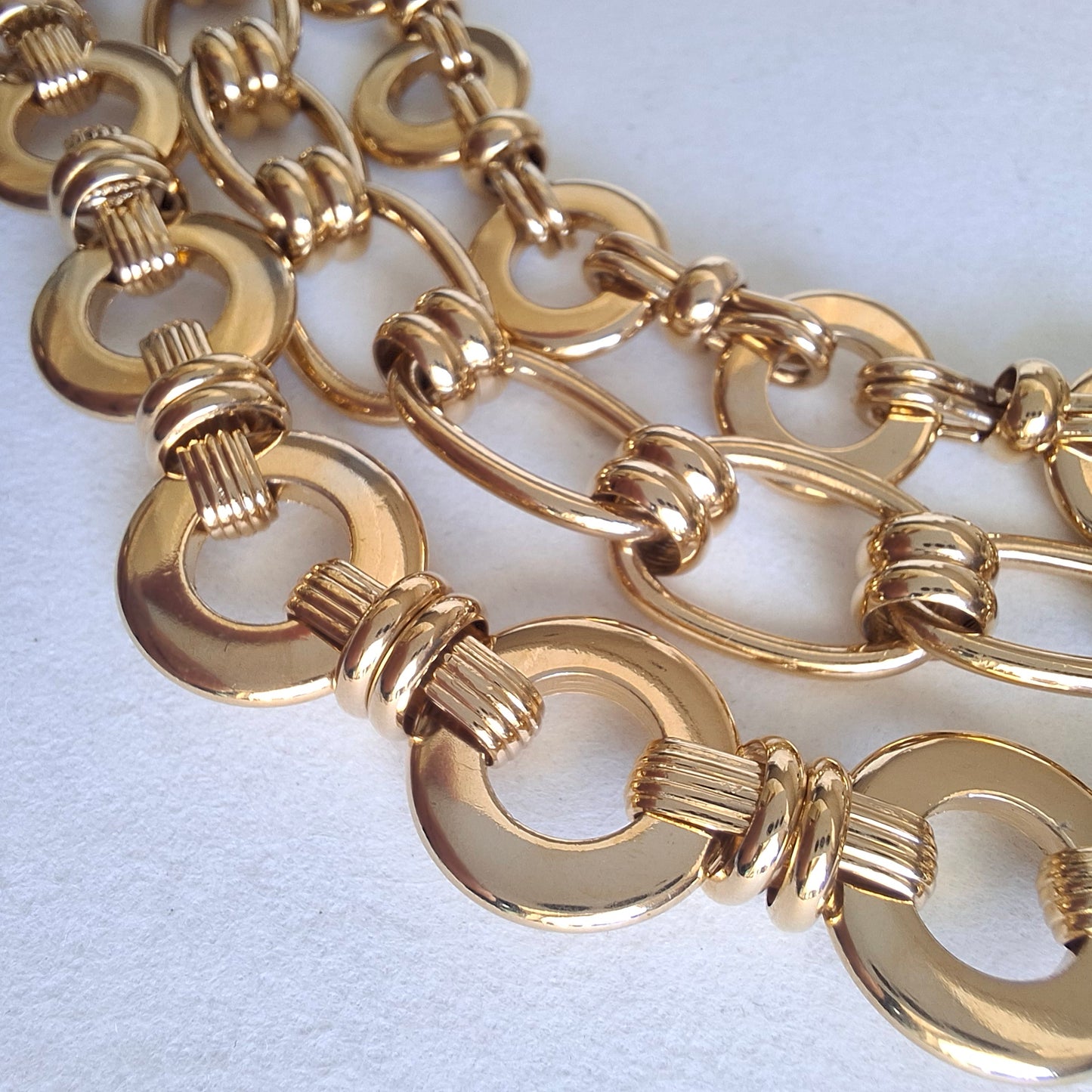 Vintage Givenchy Bijoux Gold Plated Multistrand Necklace