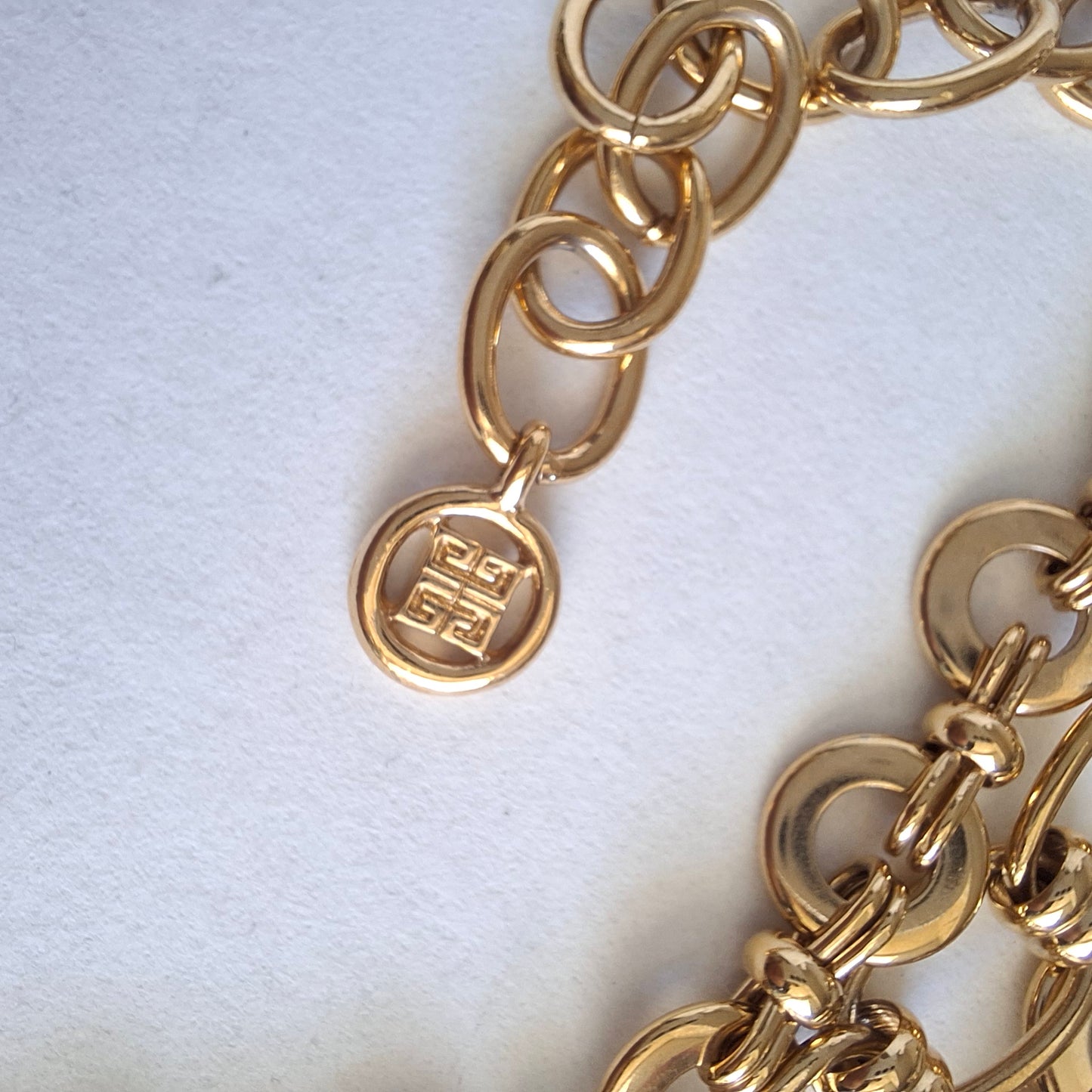 Vintage Givenchy Bijoux Gold Plated Multistrand Necklace