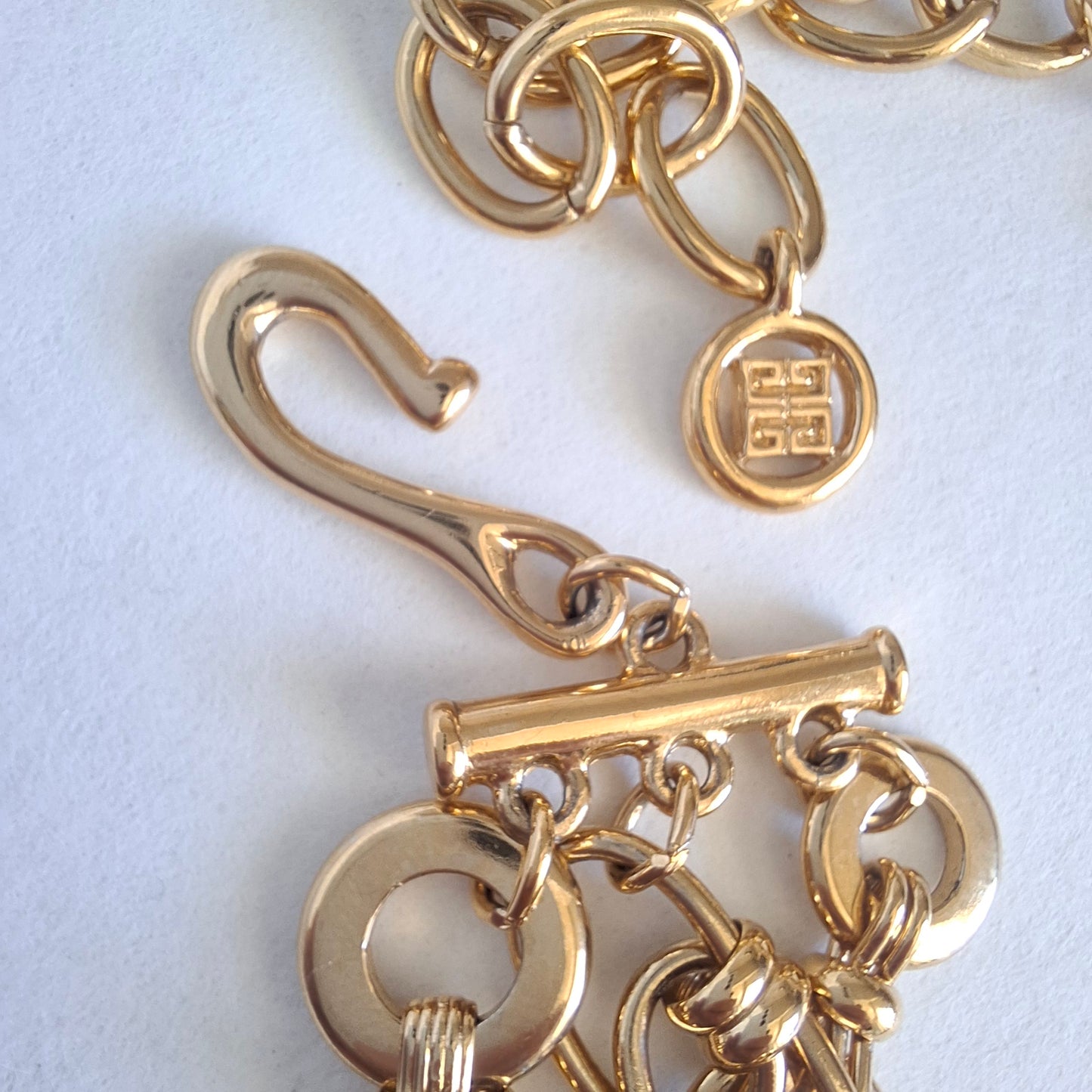 Vintage Givenchy Bijoux Gold Plated Multistrand Necklace