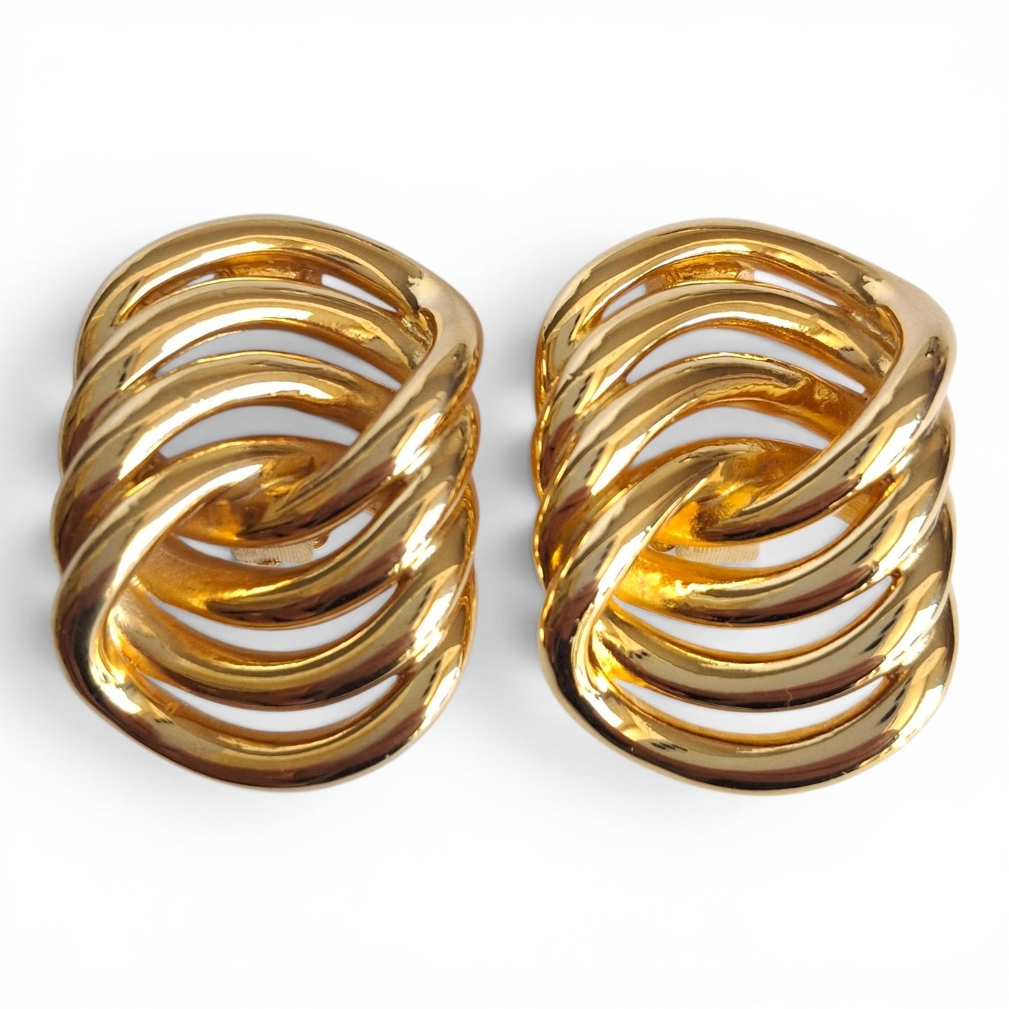Vintage Givenchy Gold Plated Clip-on Earrings