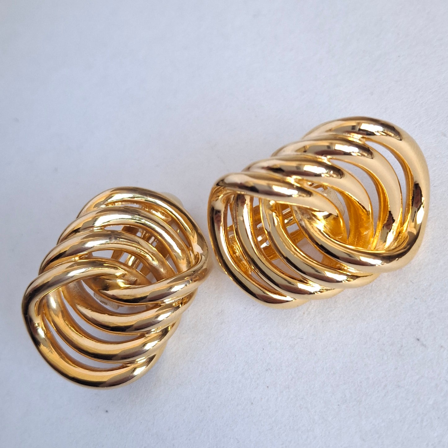 Vintage Givenchy Gold Plated Clip-on Earrings