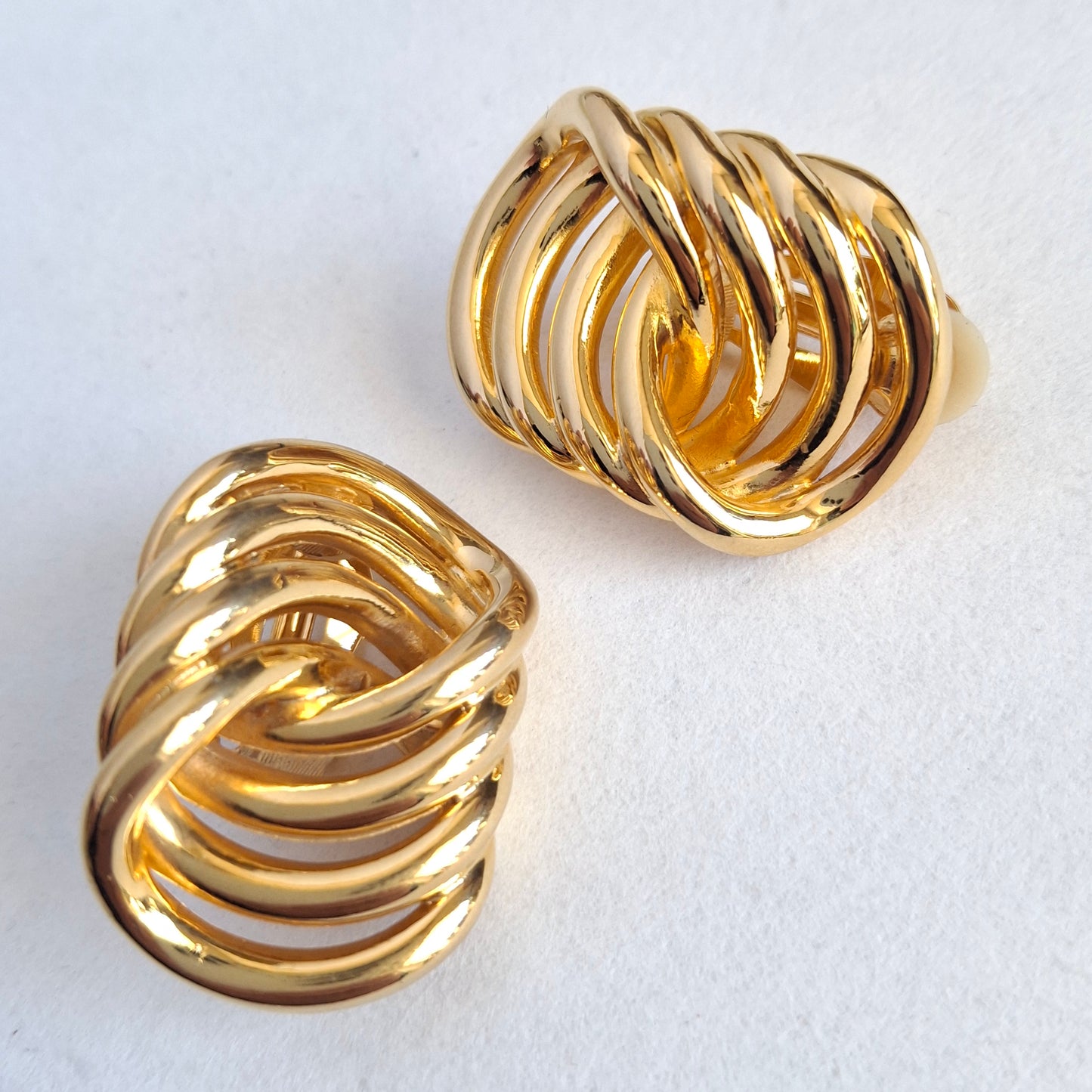 Vintage Givenchy Gold Plated Clip-on Earrings