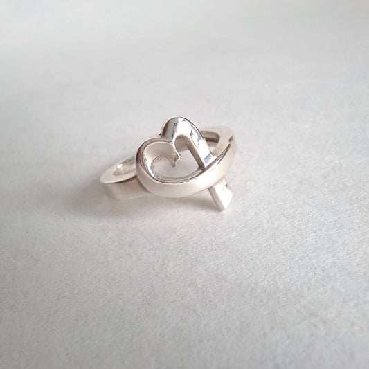 Tiffany & Co Paloma Picasso Design  Loving Heart Ring UK M / US 6.5