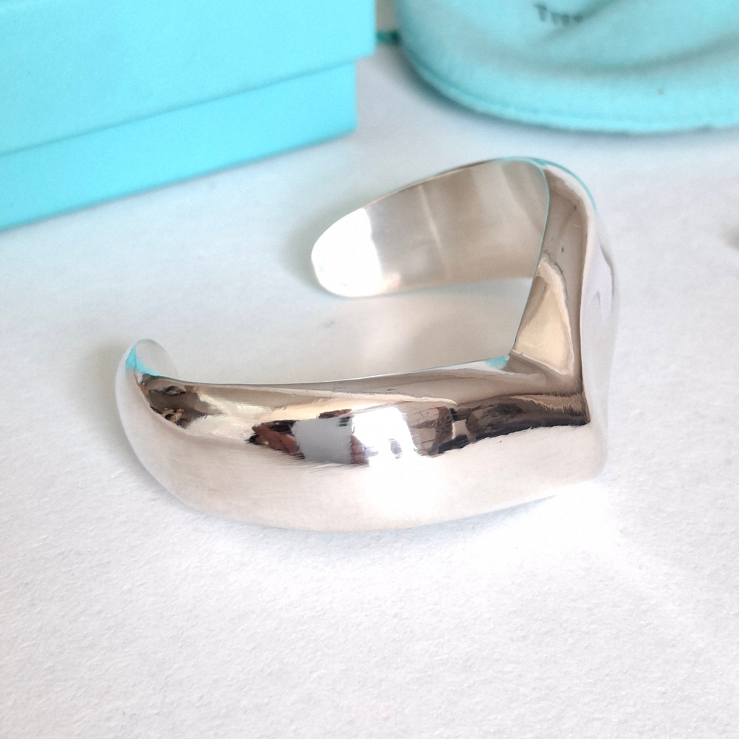 Elsa Peretti Tiffany & Co Wing Cuff Bracelet in Hallmarked 925 Sterling Silver