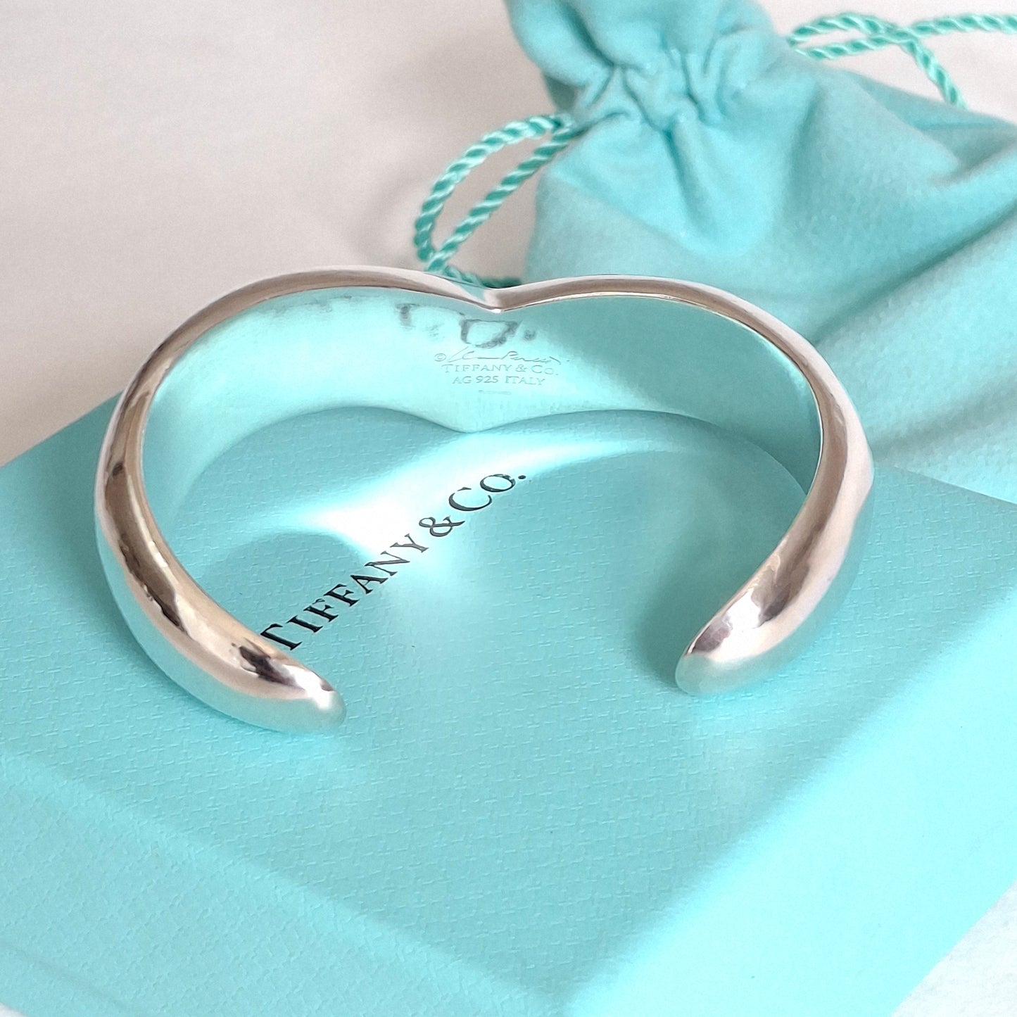 Elsa Peretti Tiffany & Co Wing Cuff Bracelet in Hallmarked 925 Sterling Silver
