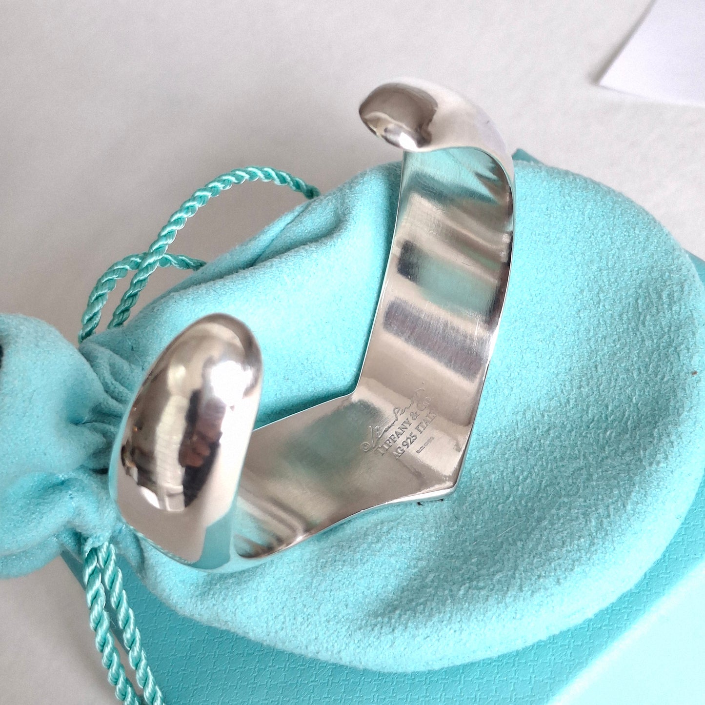 Elsa Peretti Tiffany & Co Wing Cuff Bracelet in Hallmarked 925 Sterling Silver