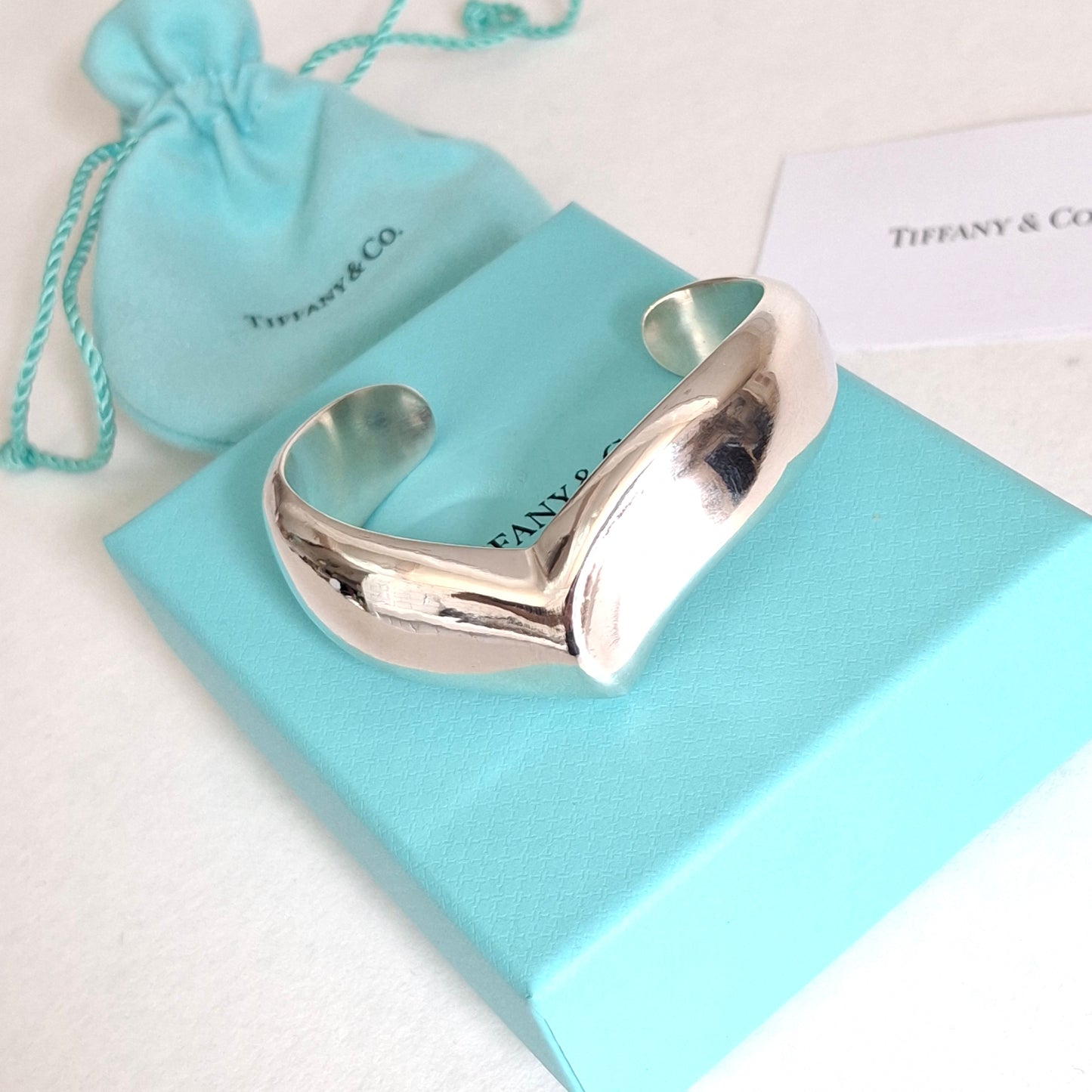 Elsa Peretti Tiffany & Co Wing Cuff Bracelet in Hallmarked 925 Sterling Silver
