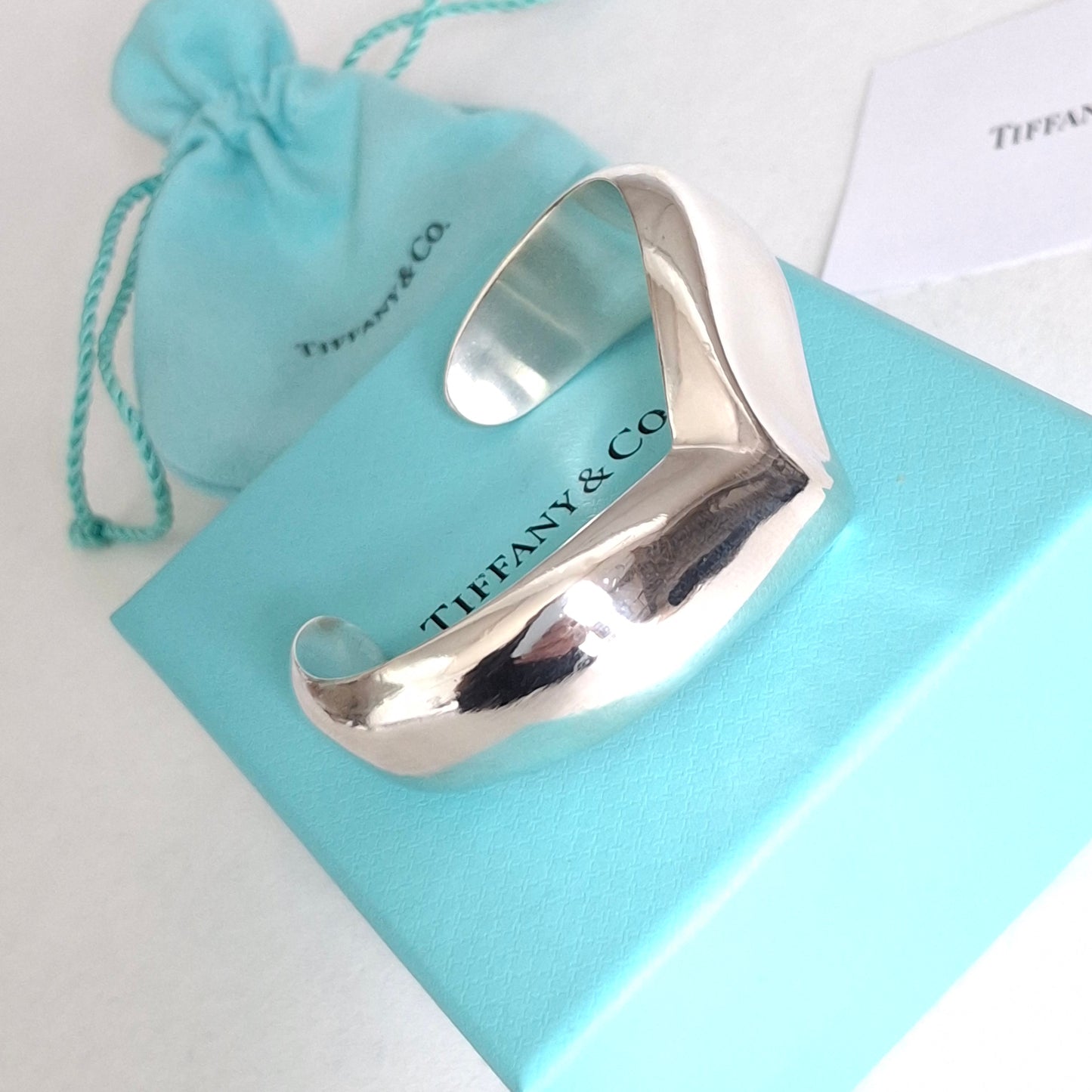 Elsa Peretti Tiffany & Co Wing Cuff Bracelet in Hallmarked 925 Sterling Silver