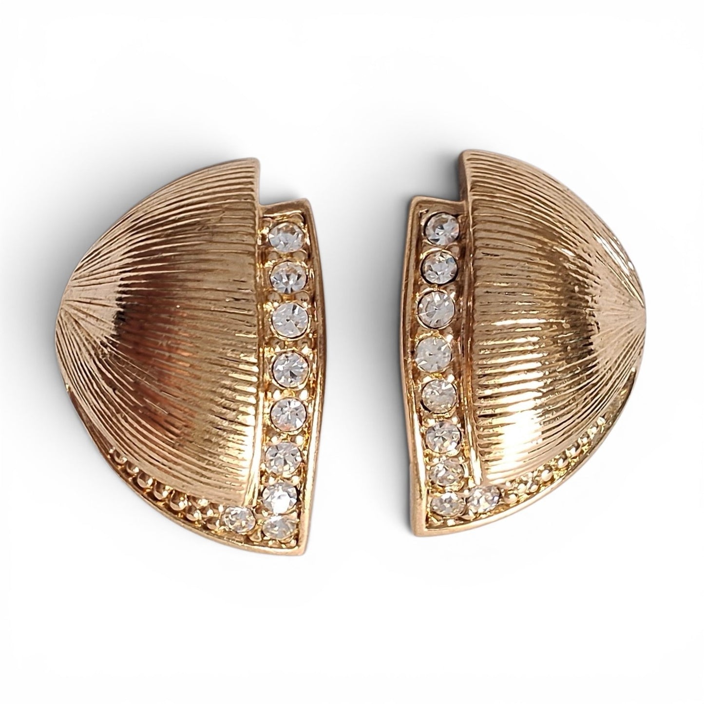 Vintage Christian Dior Gold Plated Earrings