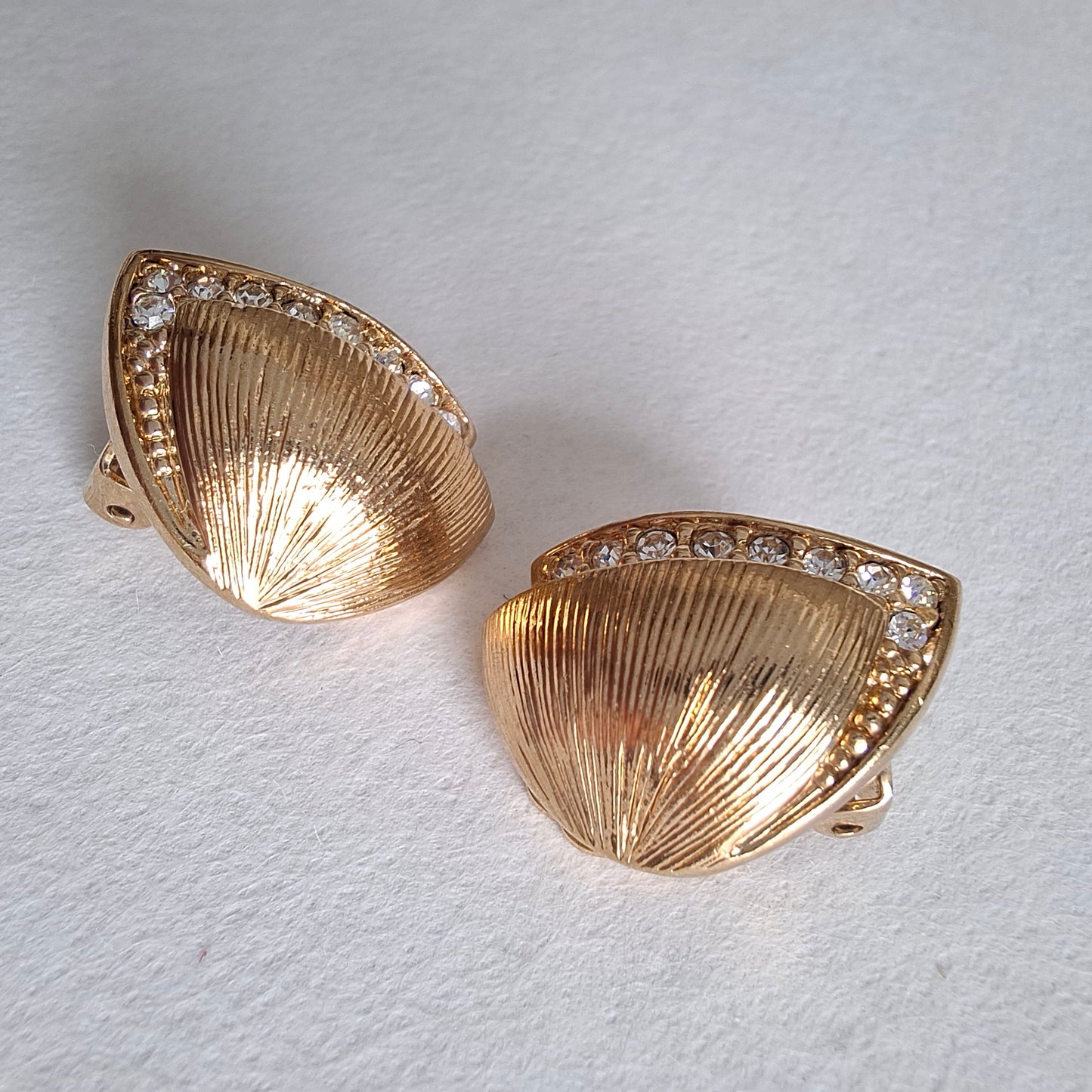 Vintage Christian Dior Gold Plated Earrings