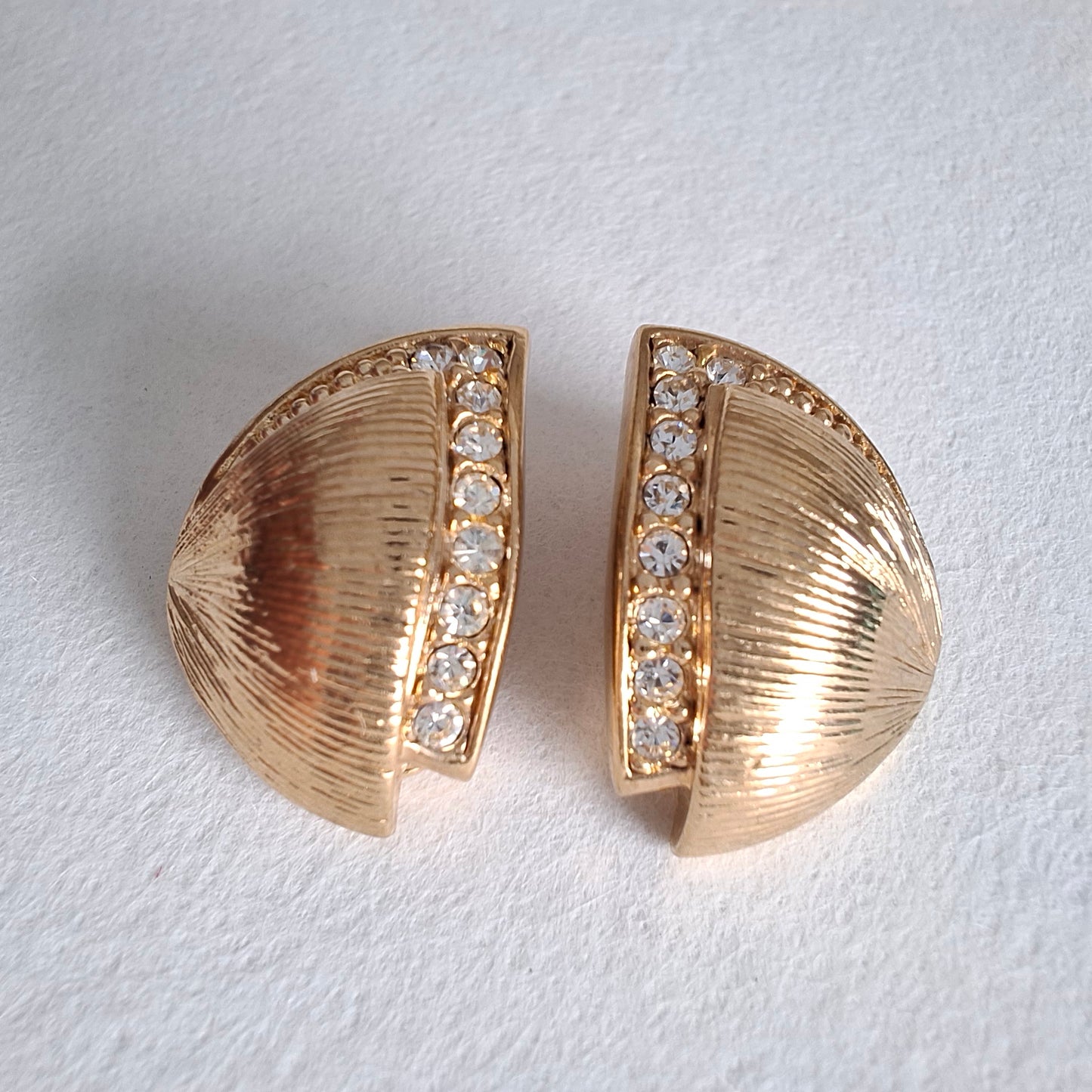Vintage Christian Dior Gold Plated Earrings