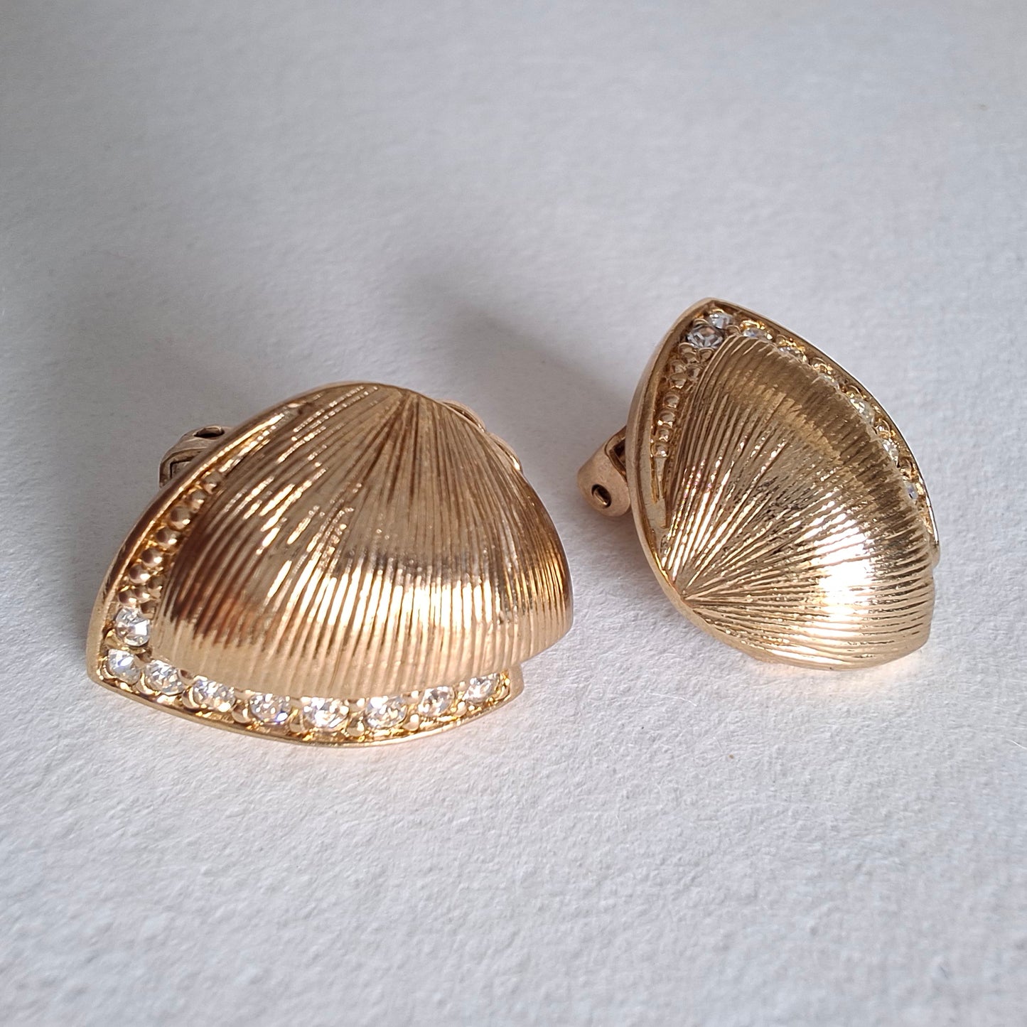 Vintage Christian Dior Gold Plated Earrings