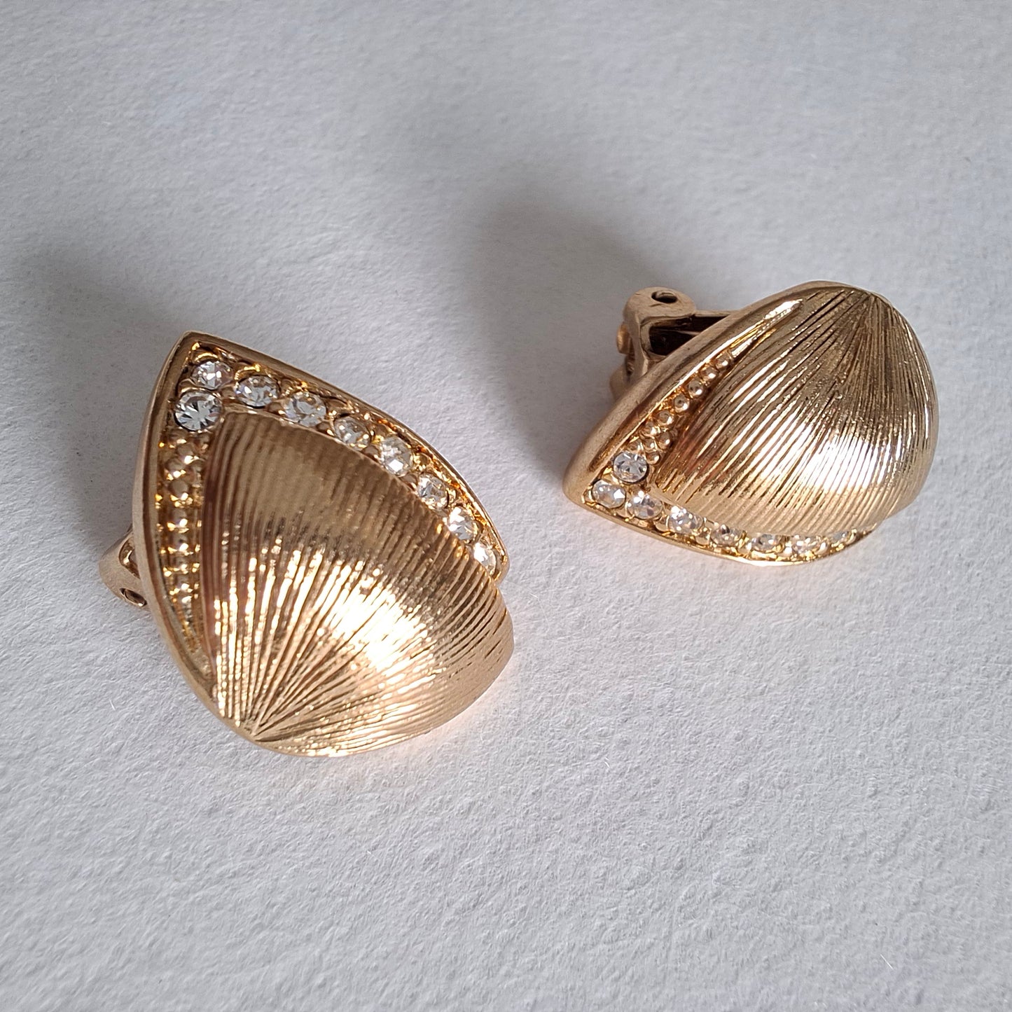 Vintage Christian Dior Gold Plated Earrings