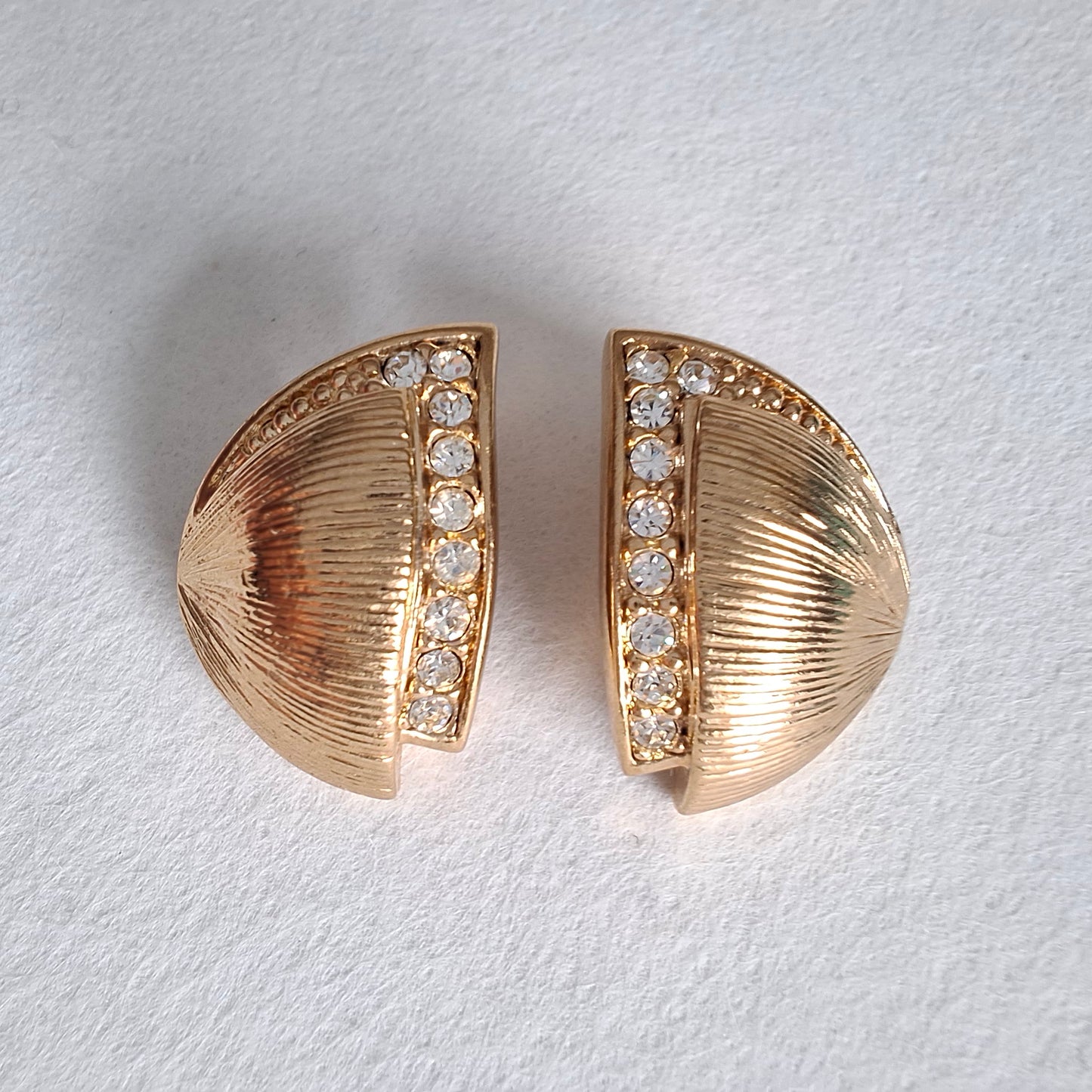 Vintage Christian Dior Gold Plated Earrings