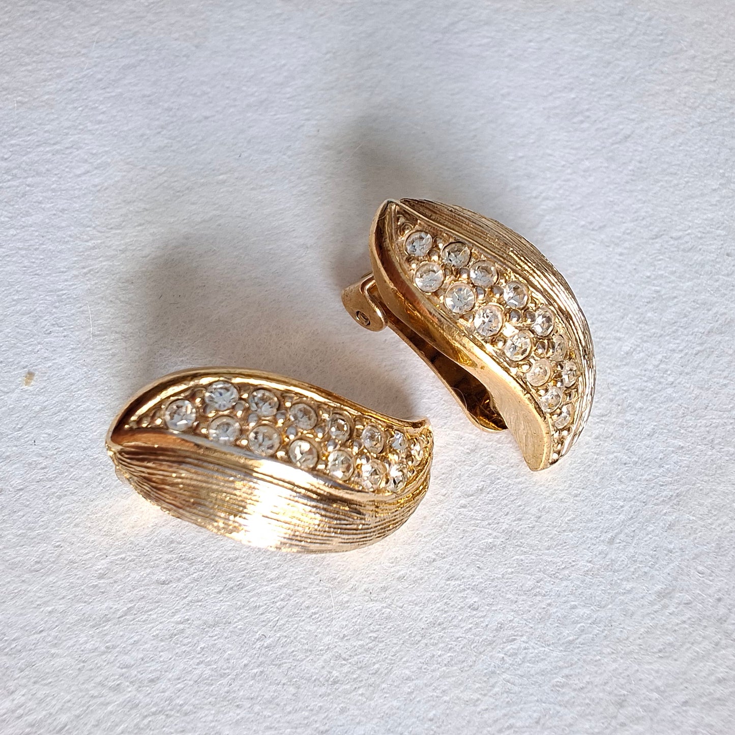Vintage Christian Dior Gold Plated Earrings