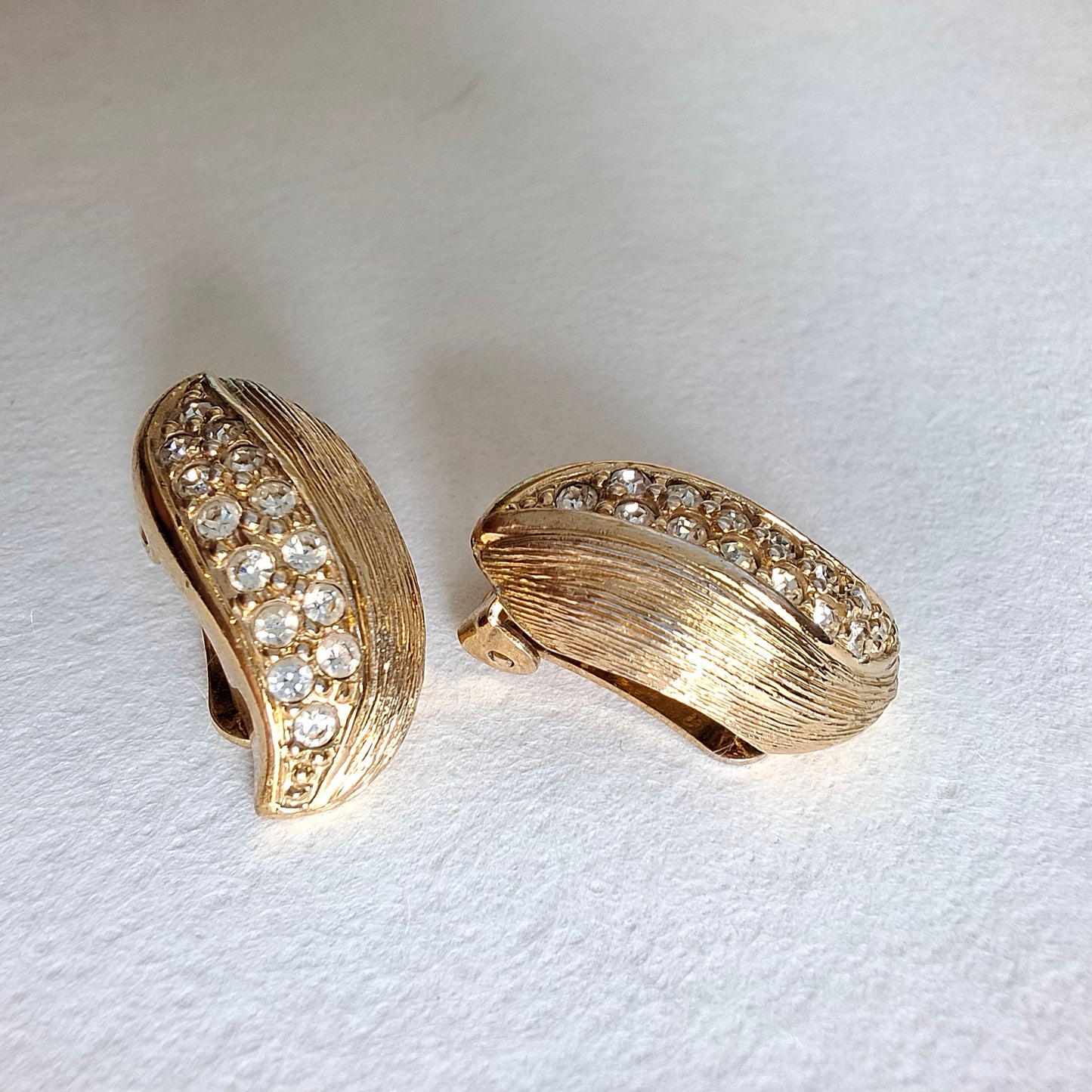 Vintage Christian Dior Gold Plated Earrings
