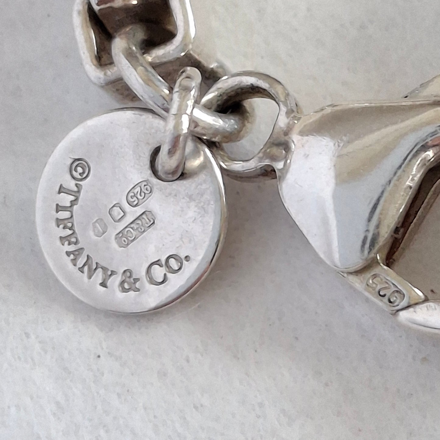 Tiffany & Co Venetian Square Link Bracelet in Hallmarked Sterling Silver