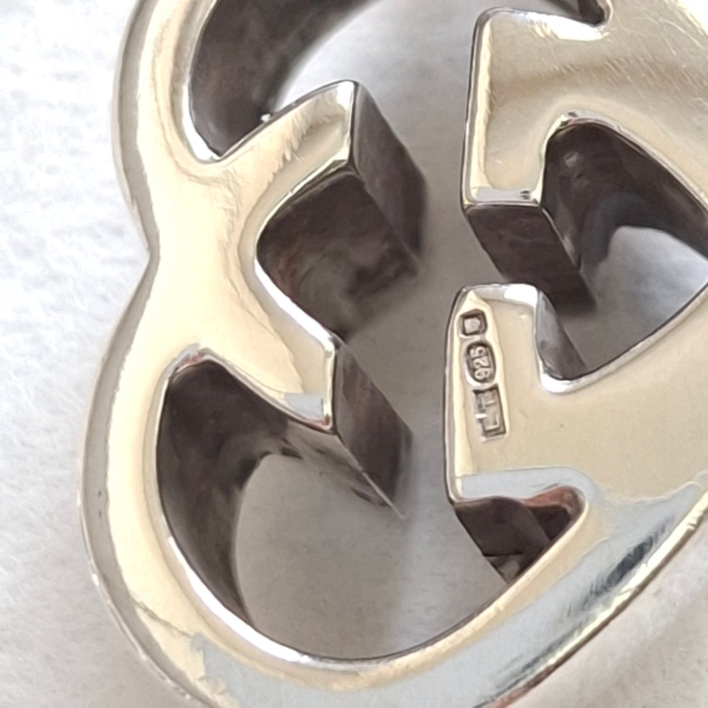 Gucci Love Britt Heart Boule Bead Bracelet in Hallmarked Sterling Silver Size 18