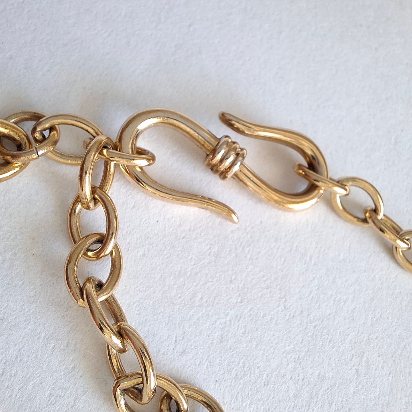 Vintage Yves Saint Laurent Gold Plated Chunky Link Necklace