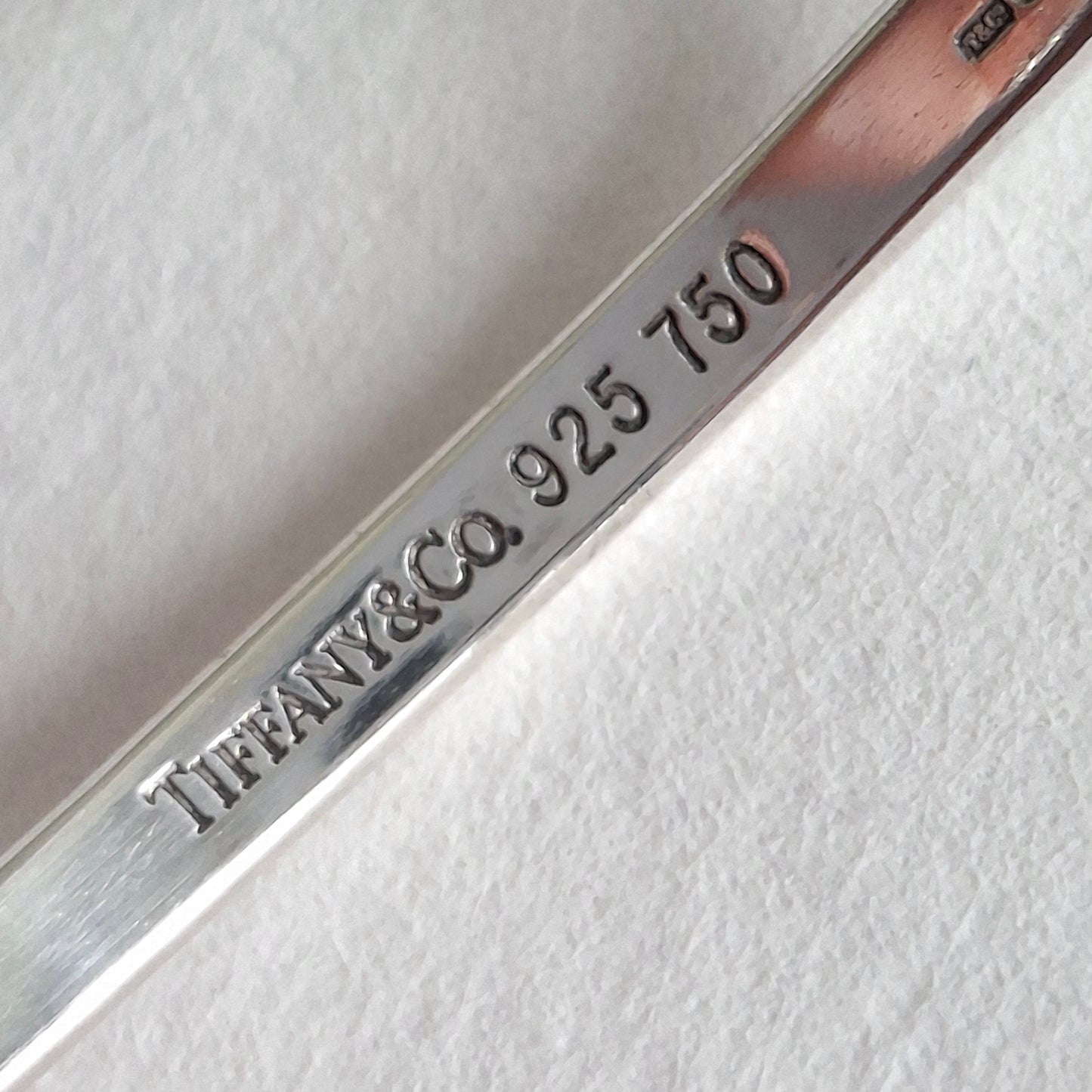 Vintage Tiffany & Co Love Knot Bracelet in Hallmarked Sterling Silver with 18k Gold Detail