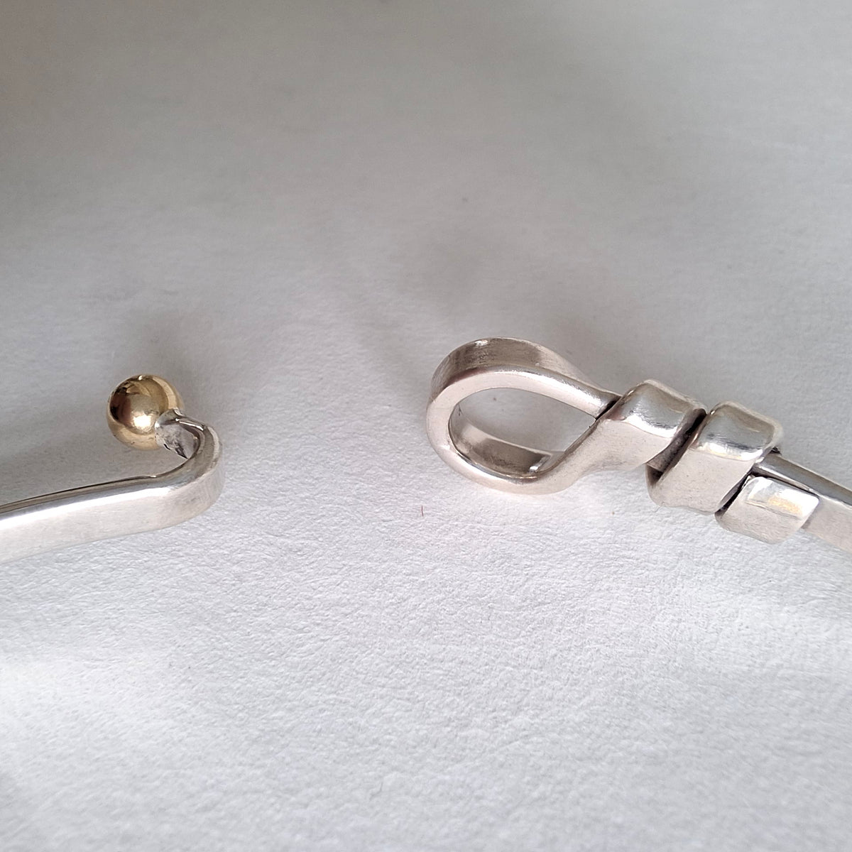 Vintage Tiffany & Co Love Knot Bracelet in Hallmarked Sterling Silver with 18k Gold Detail