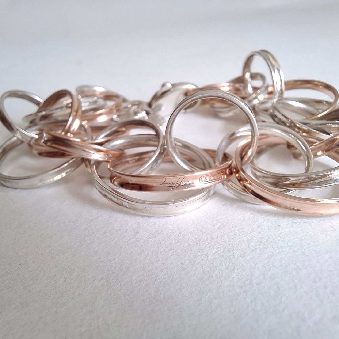 Tiffany & Co 1837 Interlocking Circles Bracelet in Rubedo and Sterling Silver