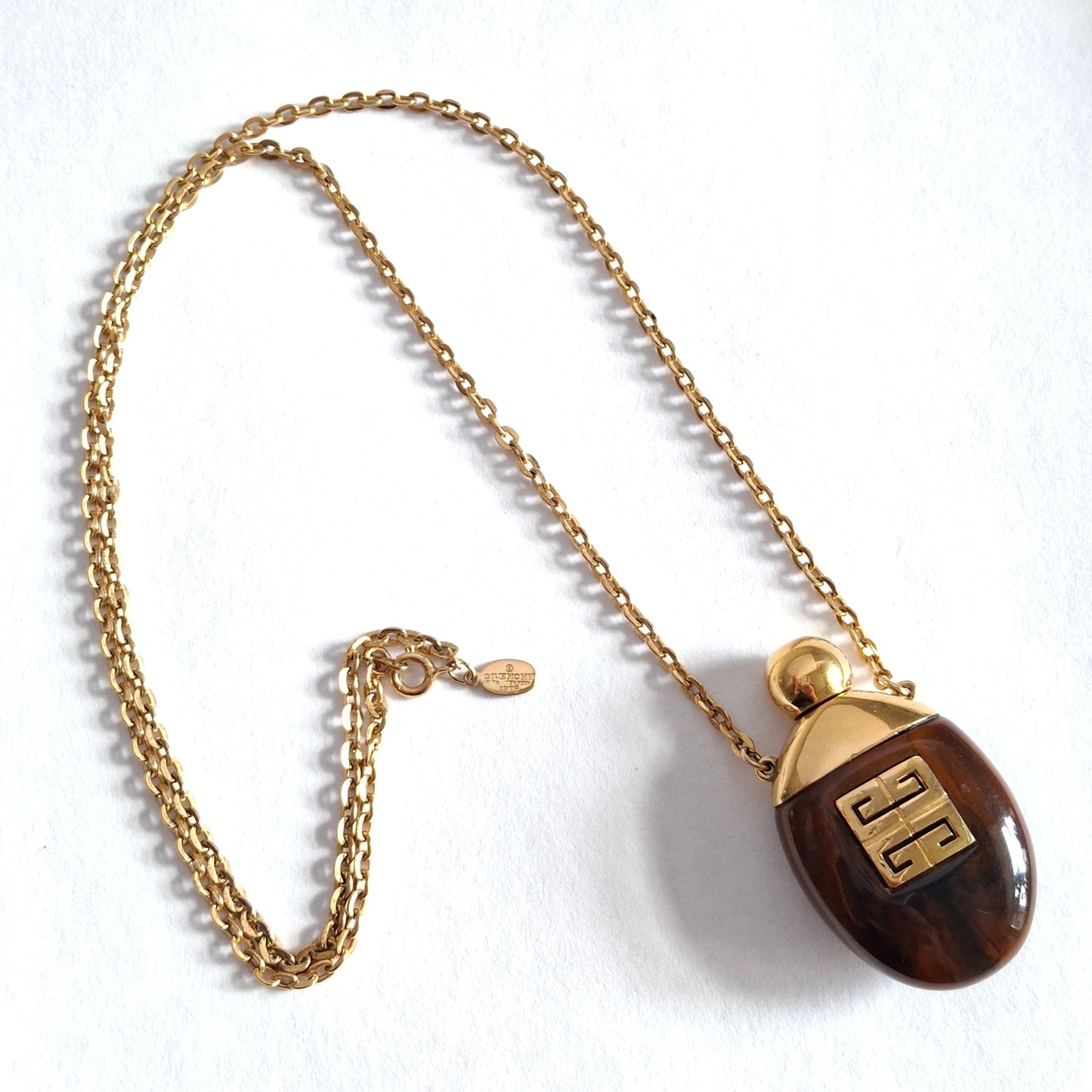 Vintage 1978 Givenchy Perfume Bottle Necklace