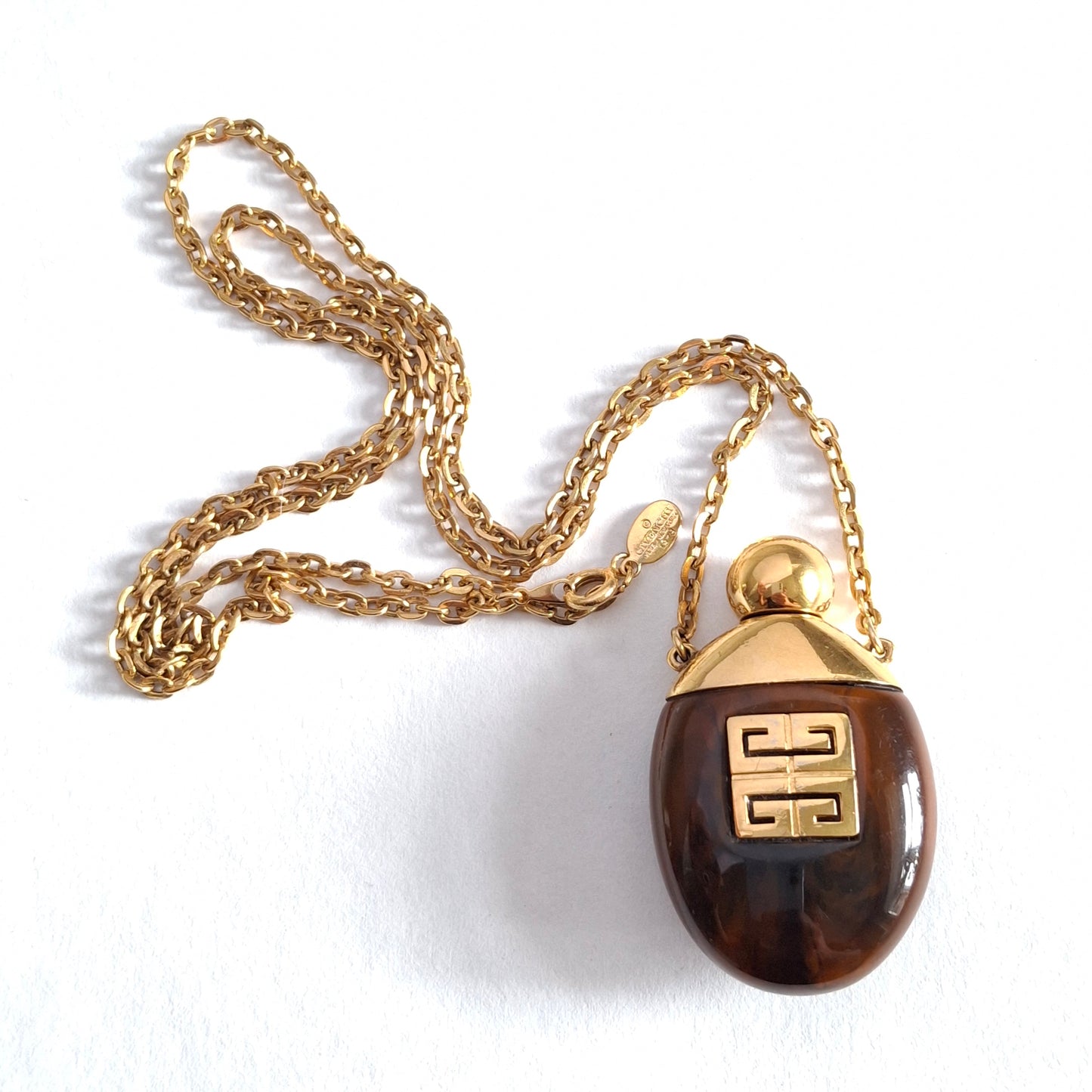 Vintage 1978 Givenchy Perfume Bottle Necklace