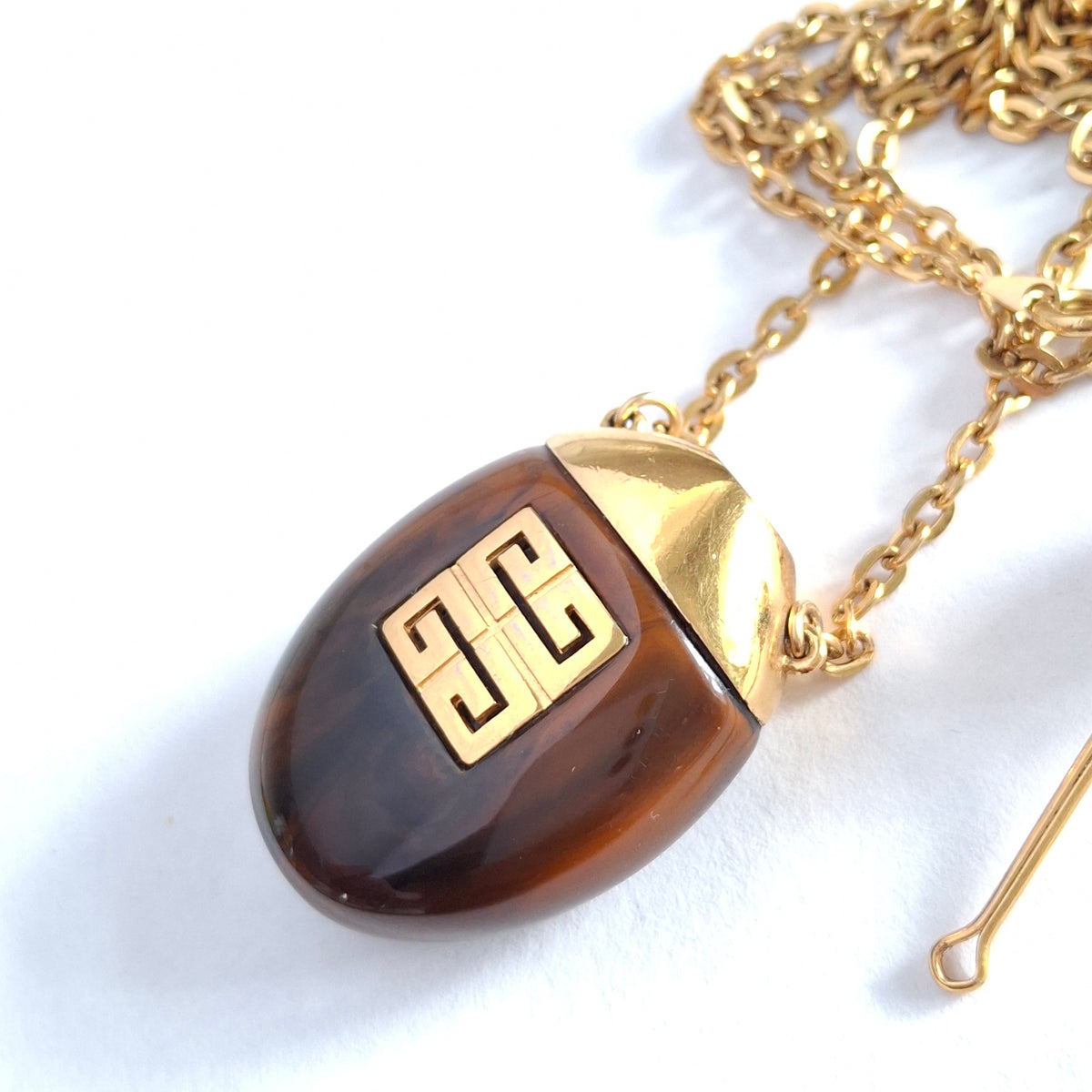 Vintage 1978 Givenchy Perfume Bottle Necklace