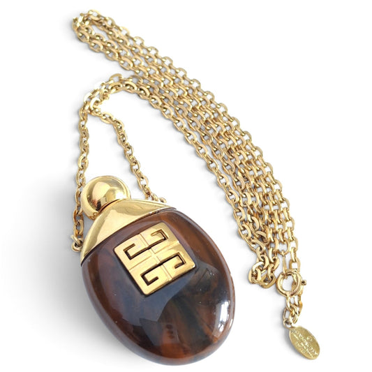 Vintage 1978 Givenchy Perfume Bottle Necklace