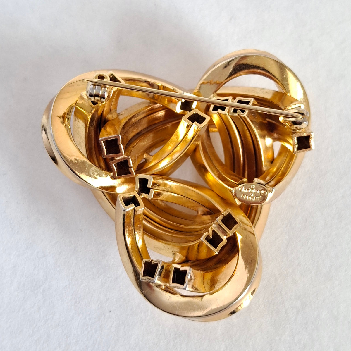Vintage 1968 Christian Dior Gold Plated Brooch