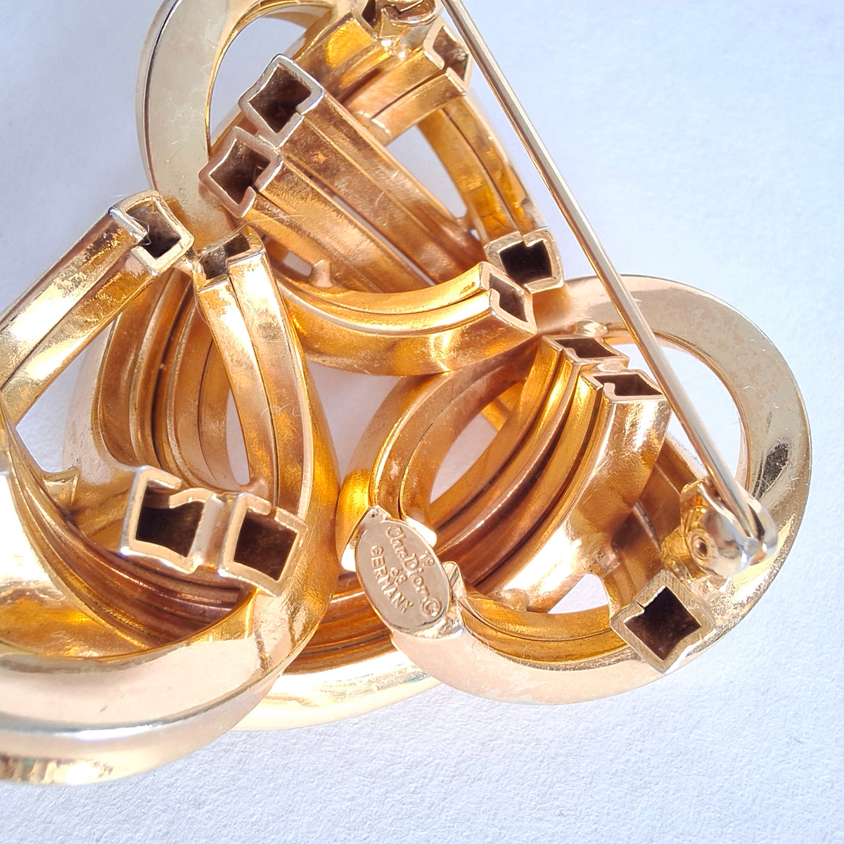 Vintage 1968 Christian Dior Gold Plated Brooch